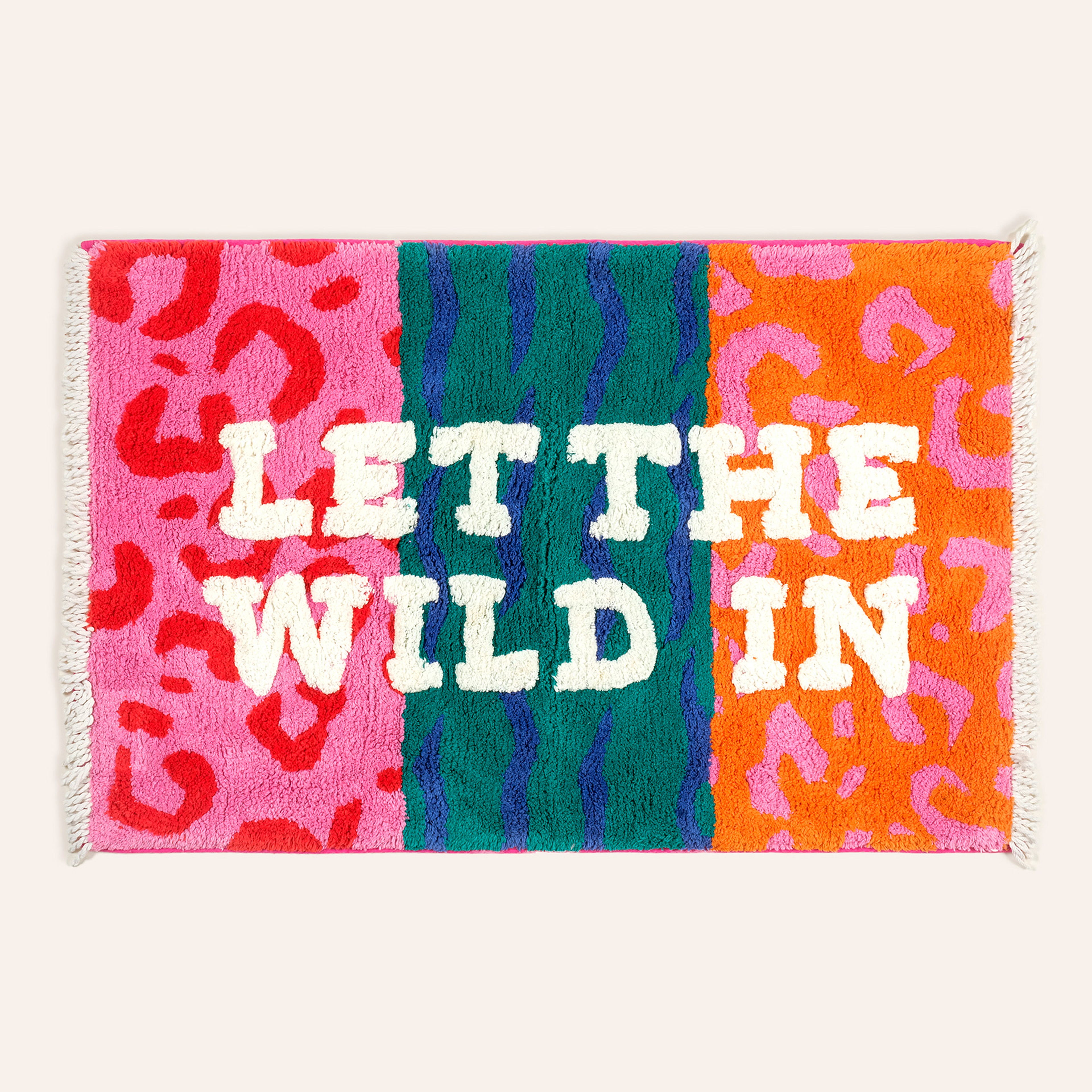 Punjab Püsküllü Pamuk %100 Pamuk Banyo Paspası 60x90 Cm Renkli