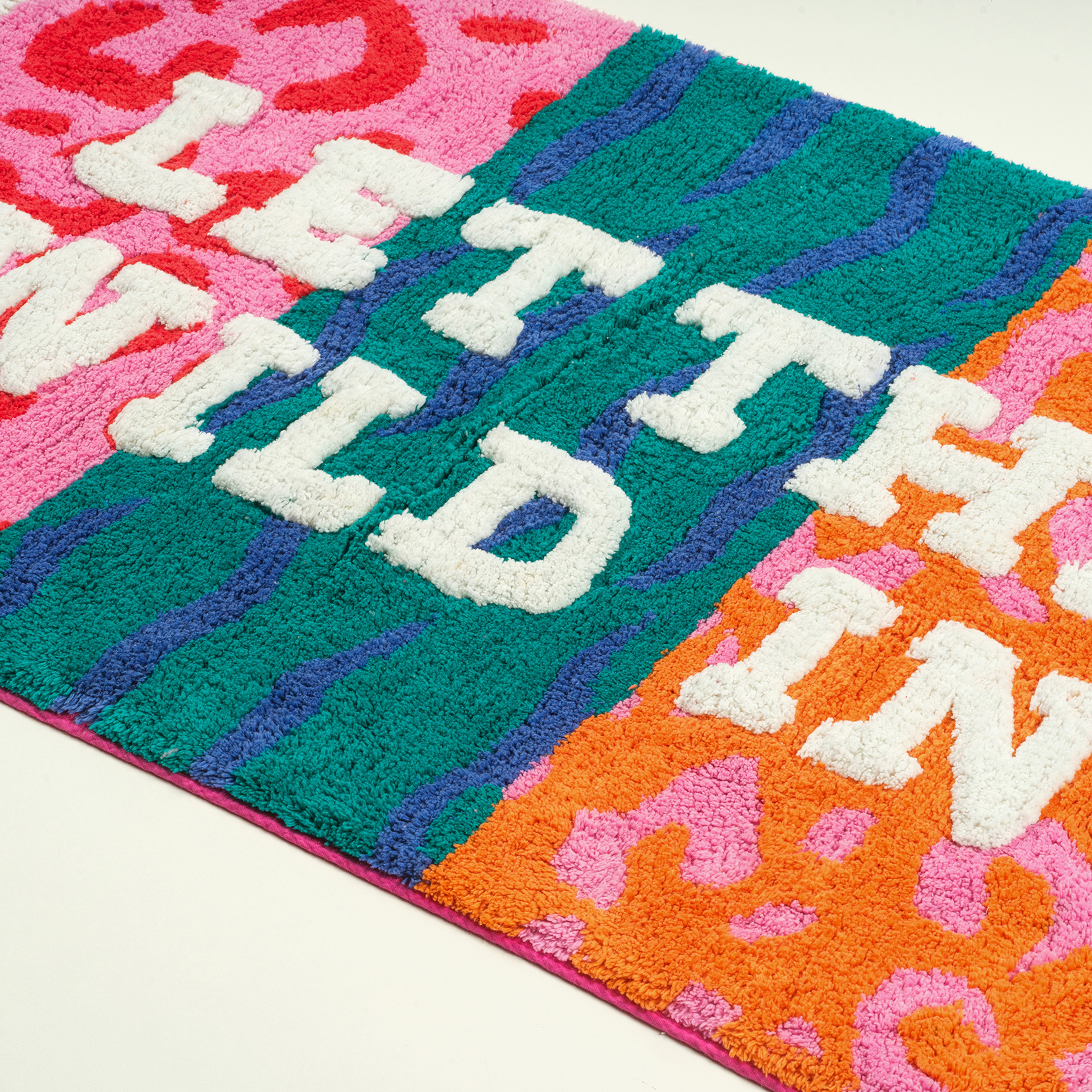 Punjab Püsküllü Pamuk %100 Pamuk Banyo Paspası 60x90 Cm Renkli