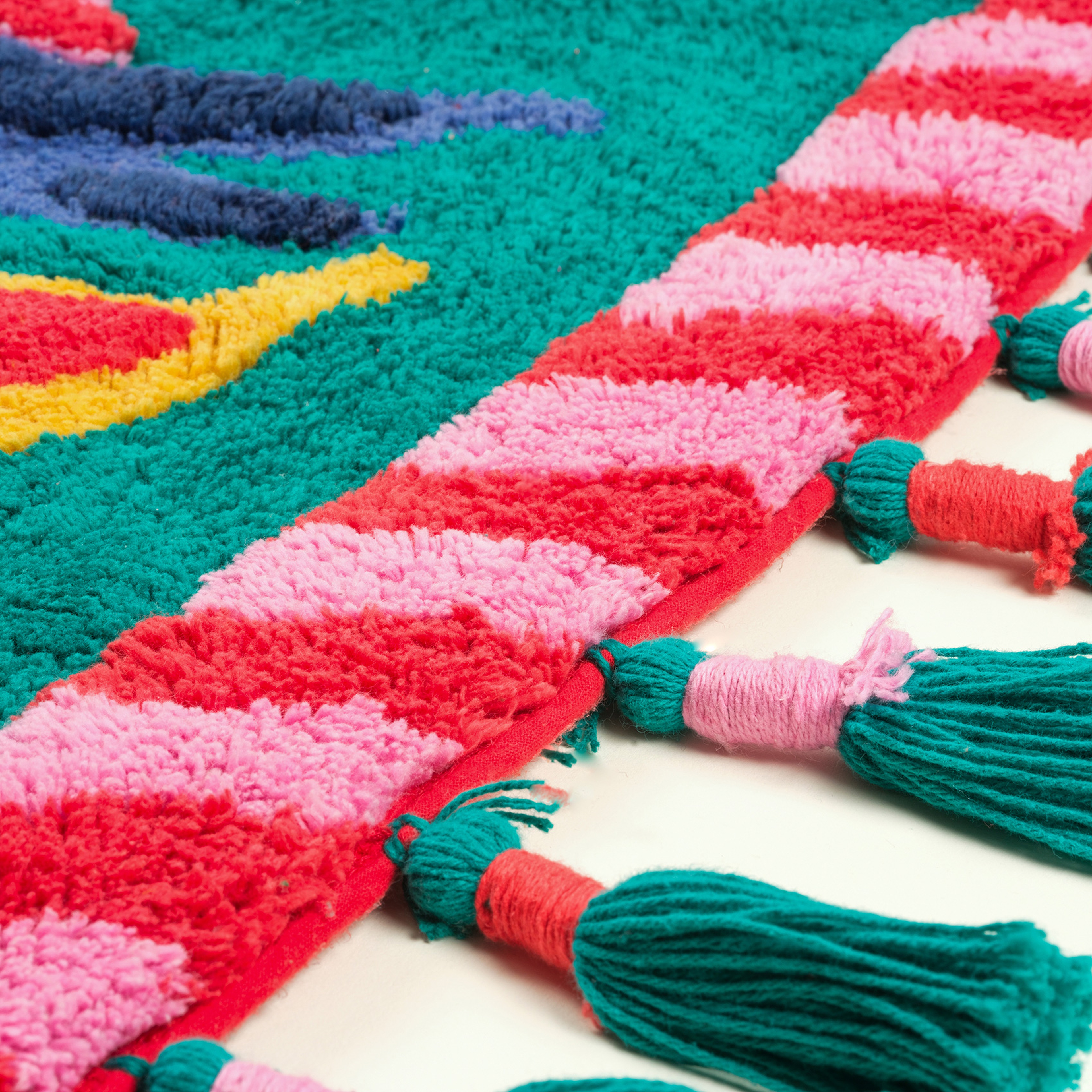 Punjab Pamuk %100 Pamuk Banyo Paspası 50x120 Cm Renkli