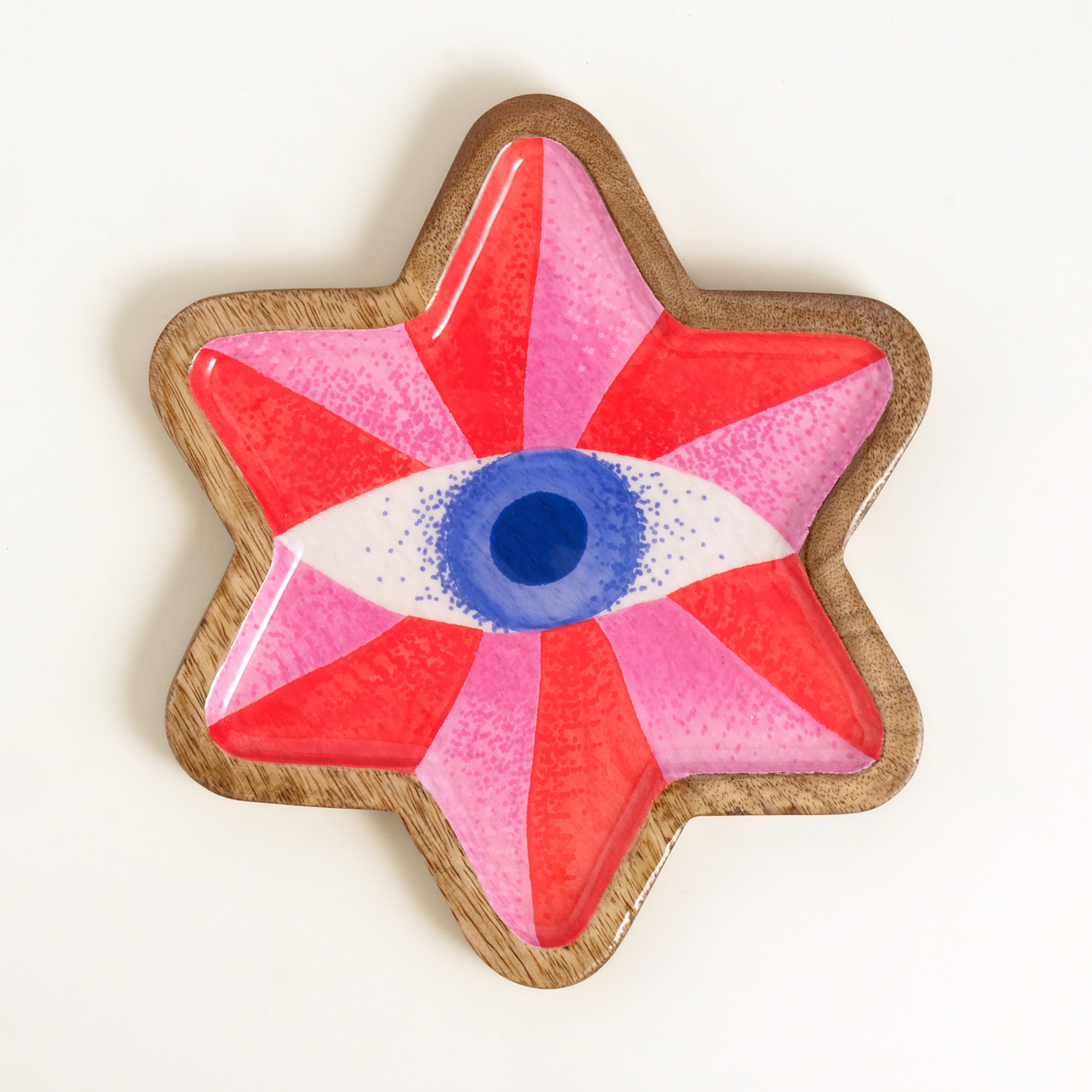 Lakrı Mango Ağacı Dekoratif Kase 21x21x2 Cm Renkli