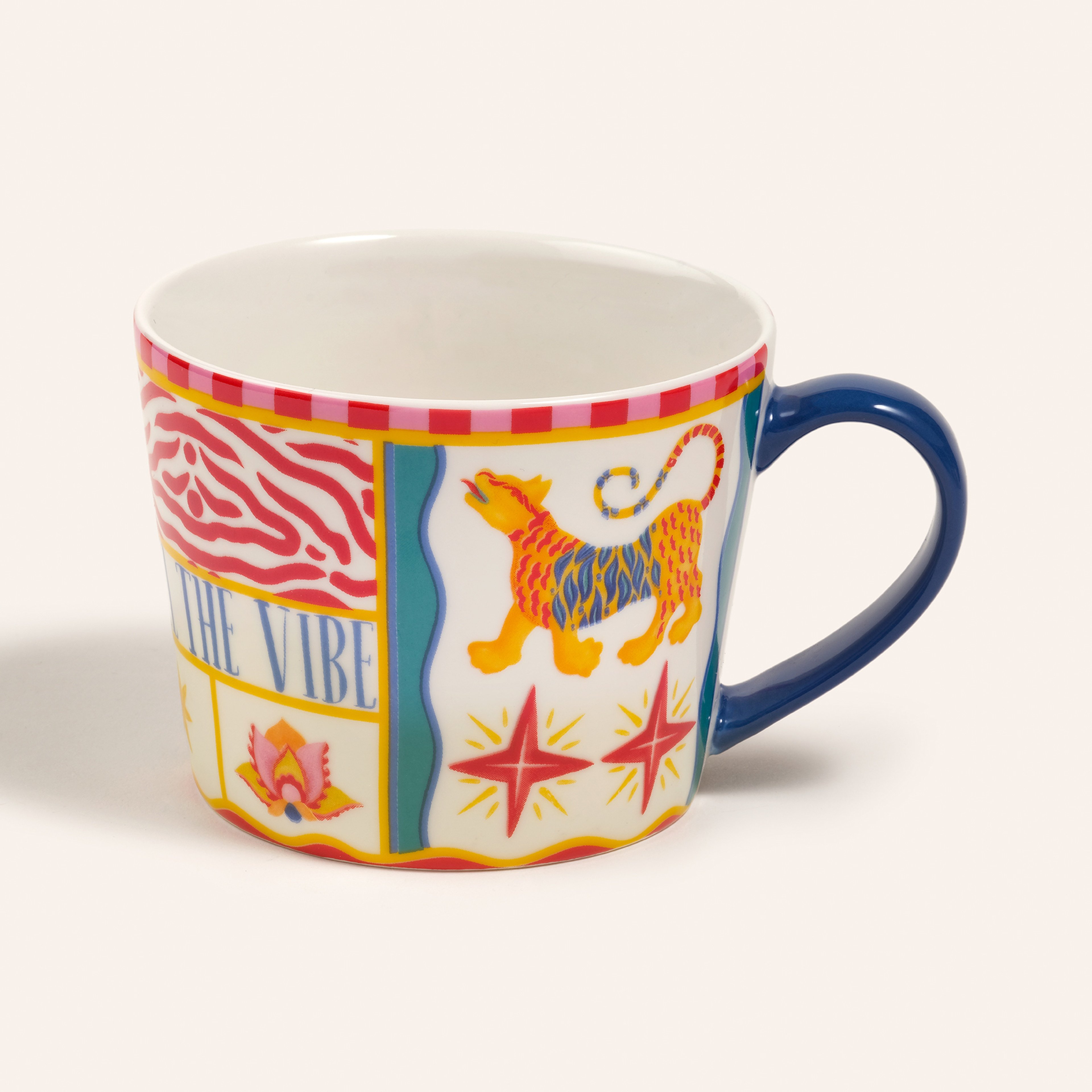 Luohu Porselen Kupa 360 Ml Renkli