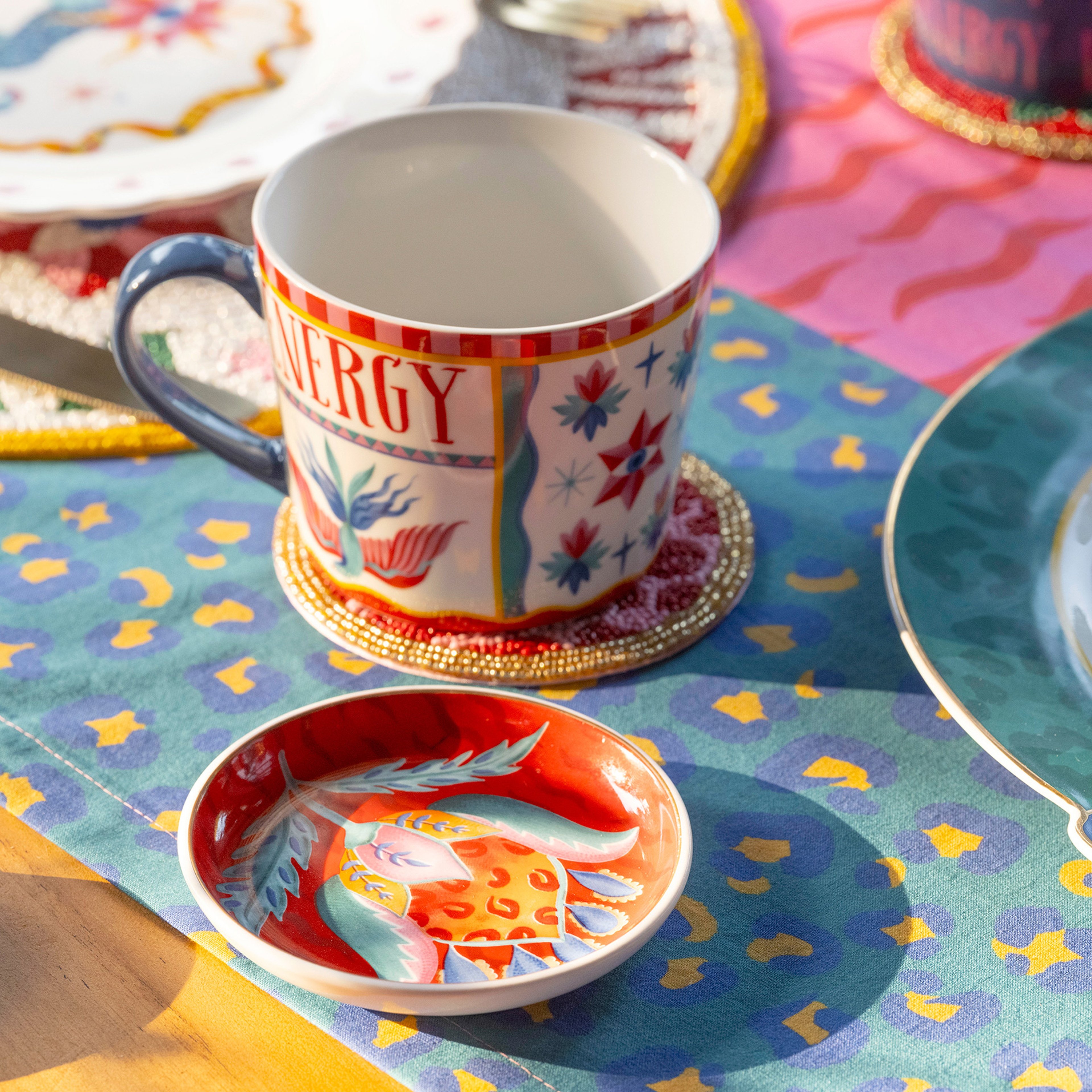 Luohu Porselen Kupa 360 Ml Renkli