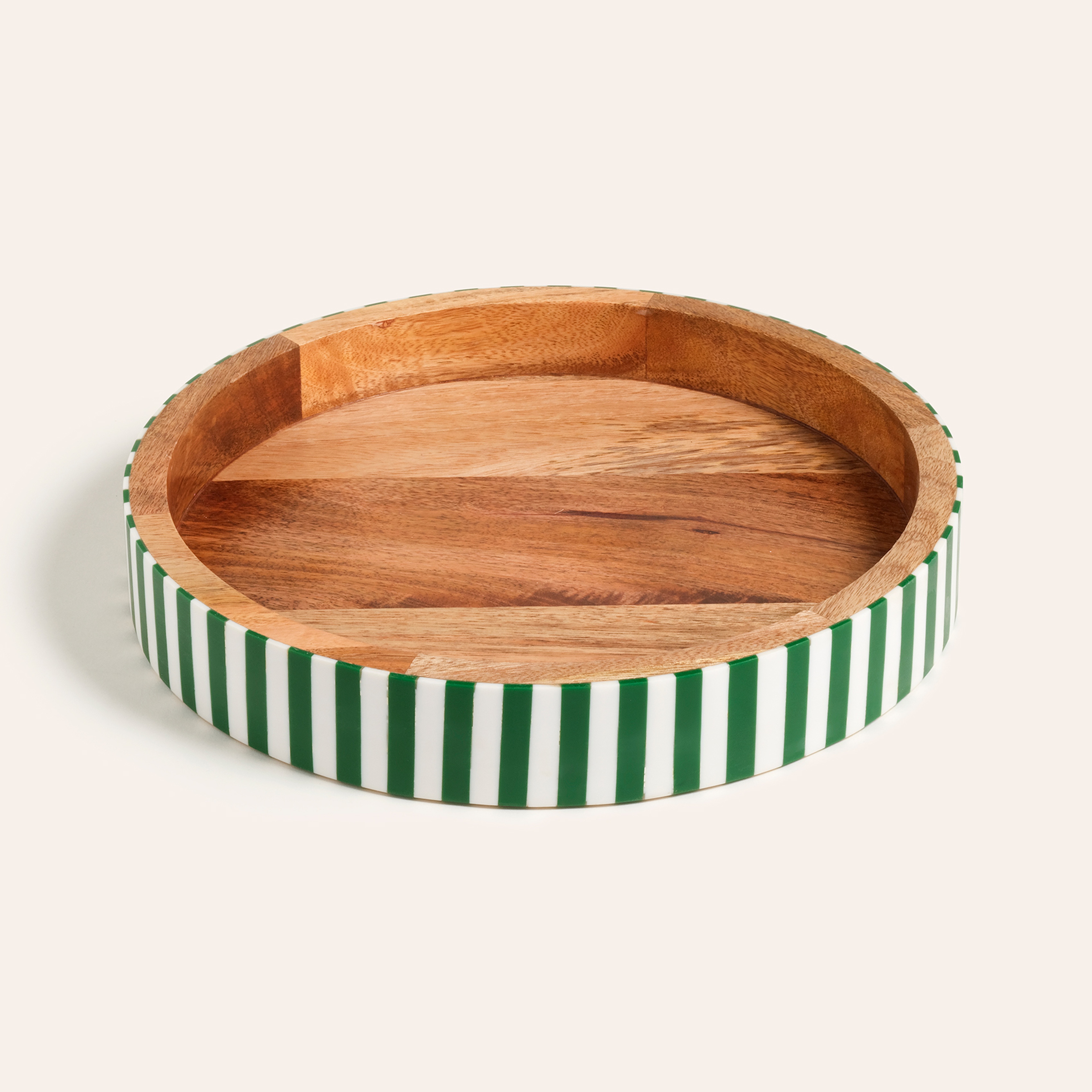 Nohar Mango Ağacı - Reçine Tepsi 32x32x5 Cm Yeşil