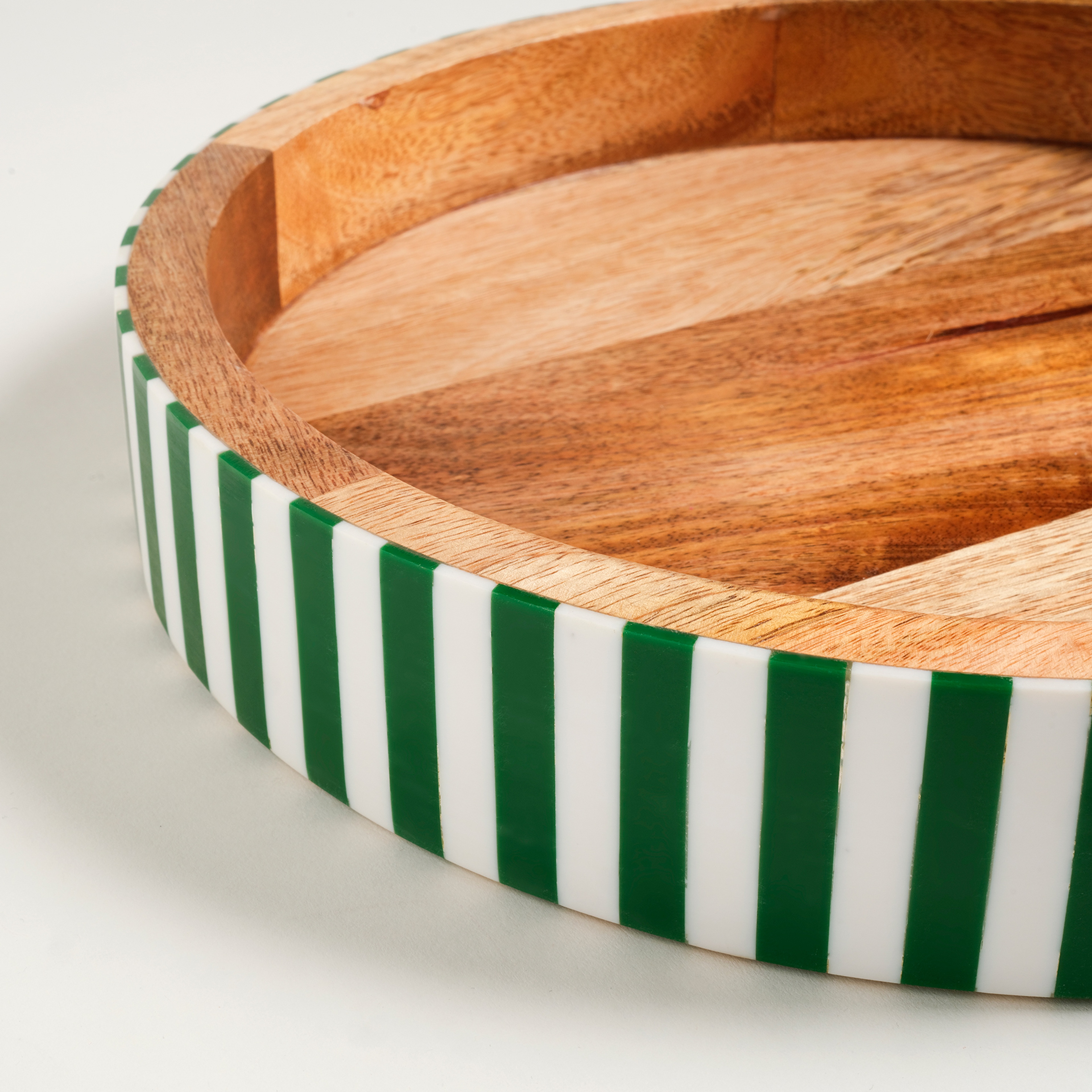 Nohar Mango Ağacı - Reçine Tepsi 32x32x5 Cm Yeşil