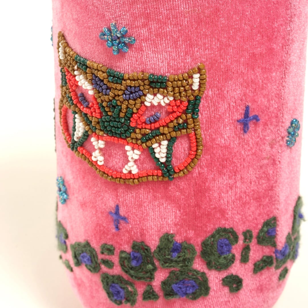 Aravalı El İşi Vazo 10x10x20 Cm Pembe