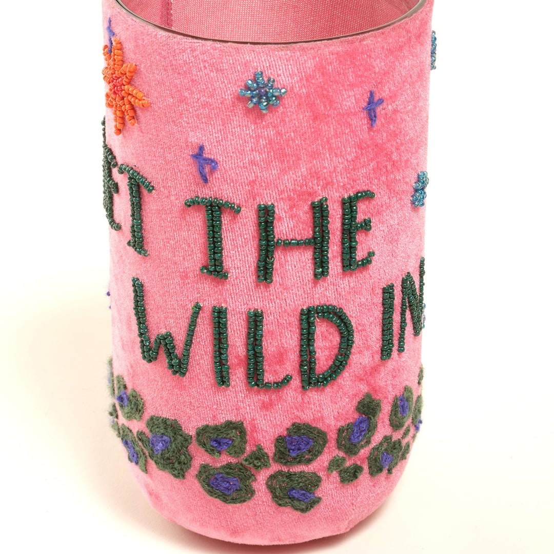 Aravalı El İşi Vazo 10x10x20 Cm Pembe