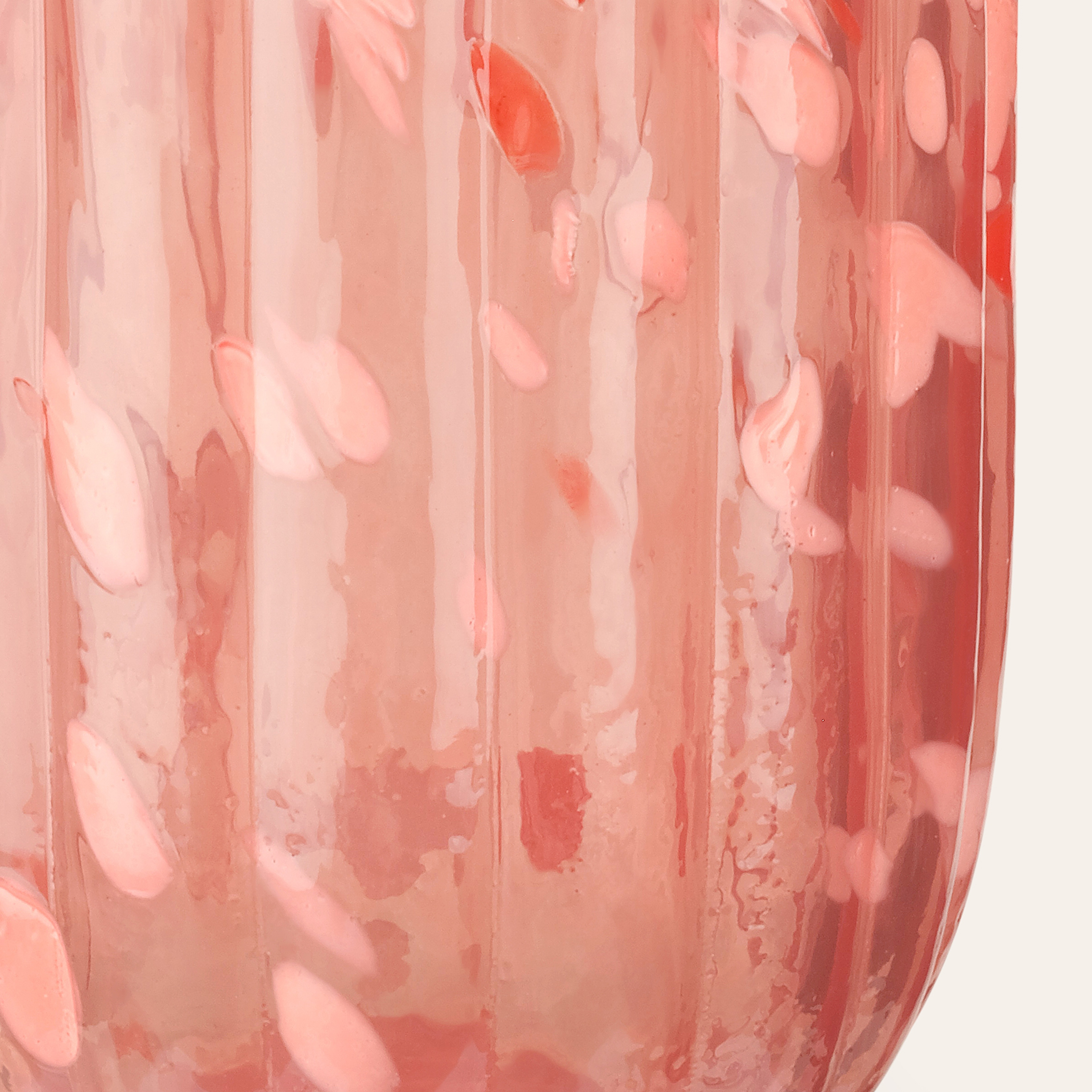 Aravalı Cam Vazo 13x13x18 Cm Turuncu