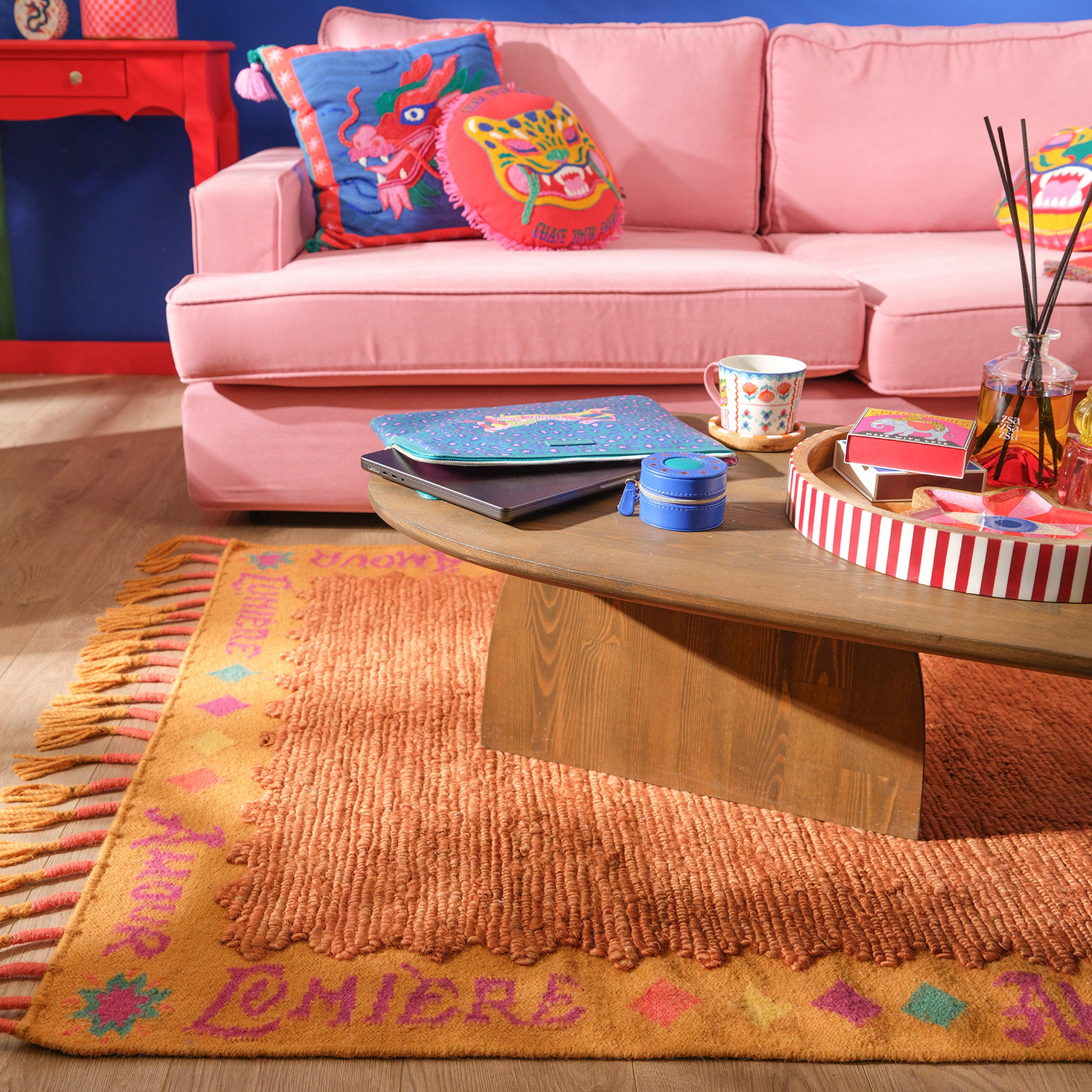 Tohana Saçaklı Jüt Kilim 80x150 Cm Tarçın