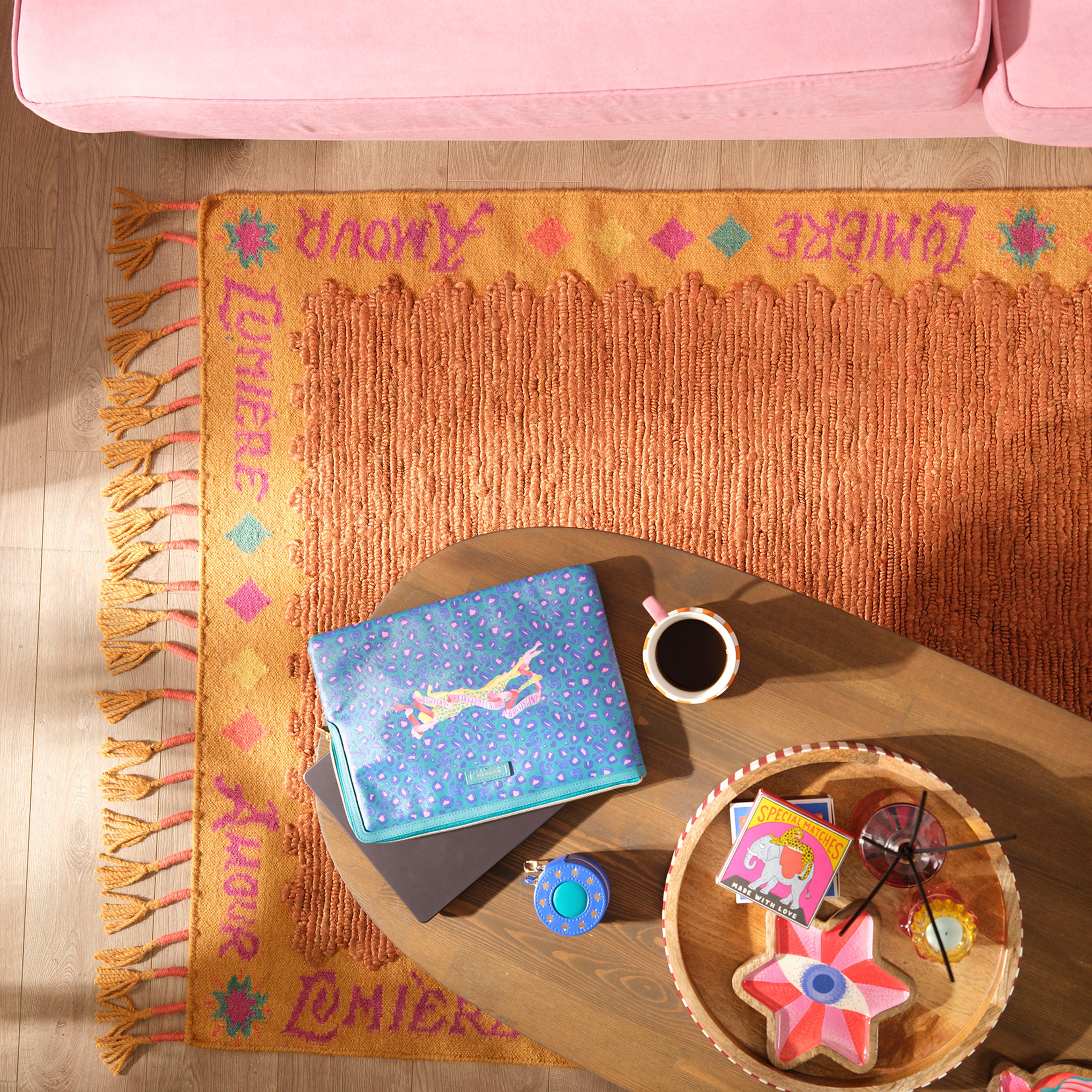 Tohana Saçaklı Jüt Kilim 160x230 Cm Tarçın