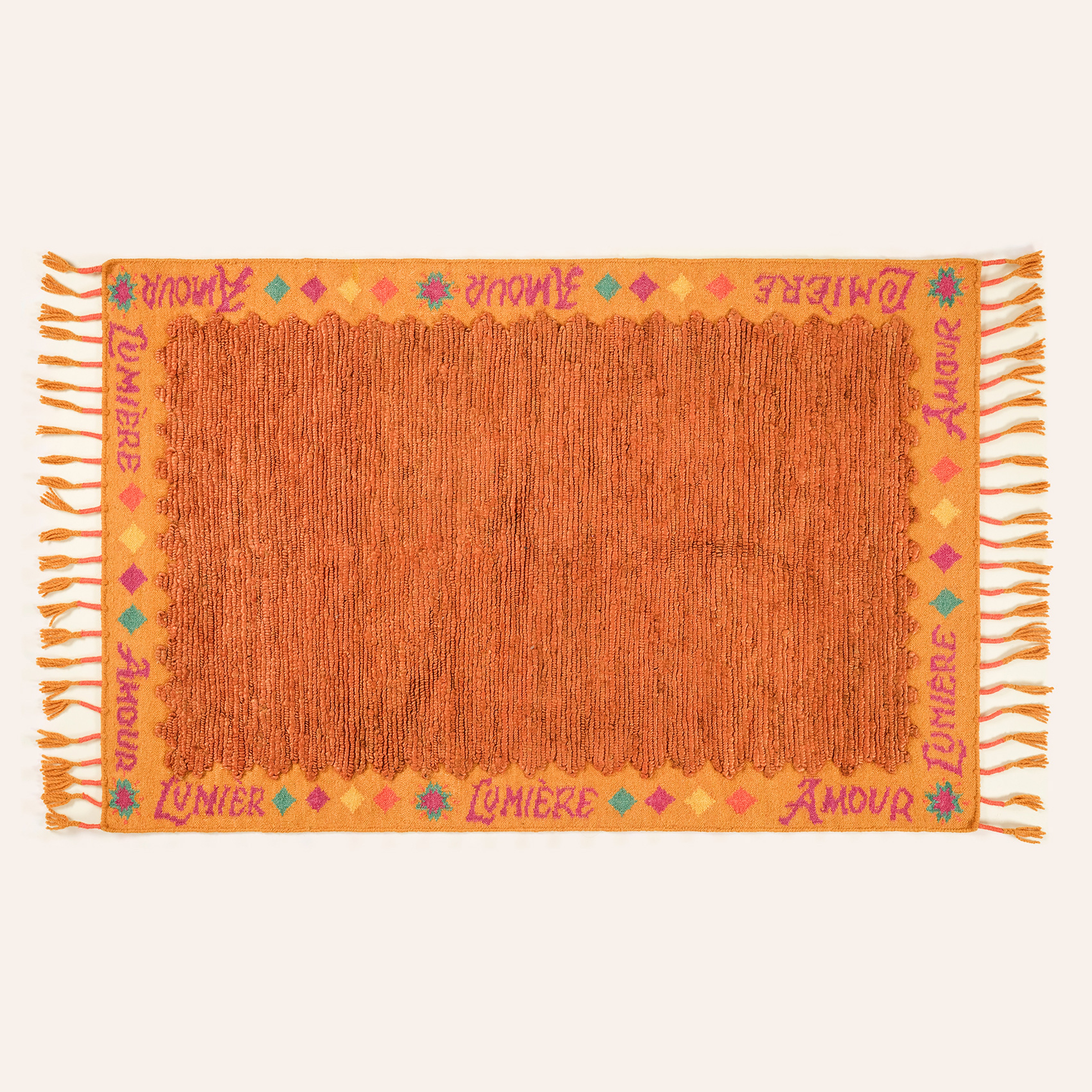 Tohana Saçaklı Jüt Kilim 120x180 Cm Tarçın