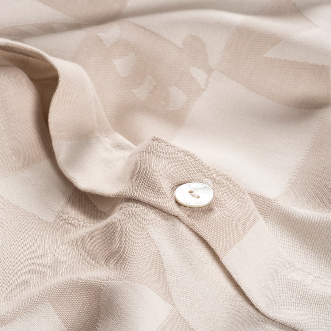 Costa Jakarlı Pamuk Nevresim Takımı 160x220 Cm Natural