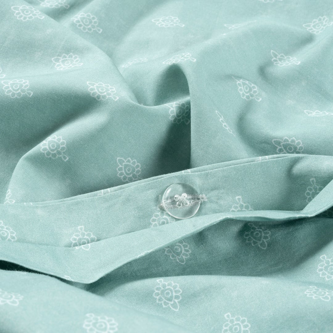 Sansad 200 Tc El İşi Nakışlı Kıng Sıze Pamuk Nevresim Takımı 240x220 Cm Koyu Yeşil