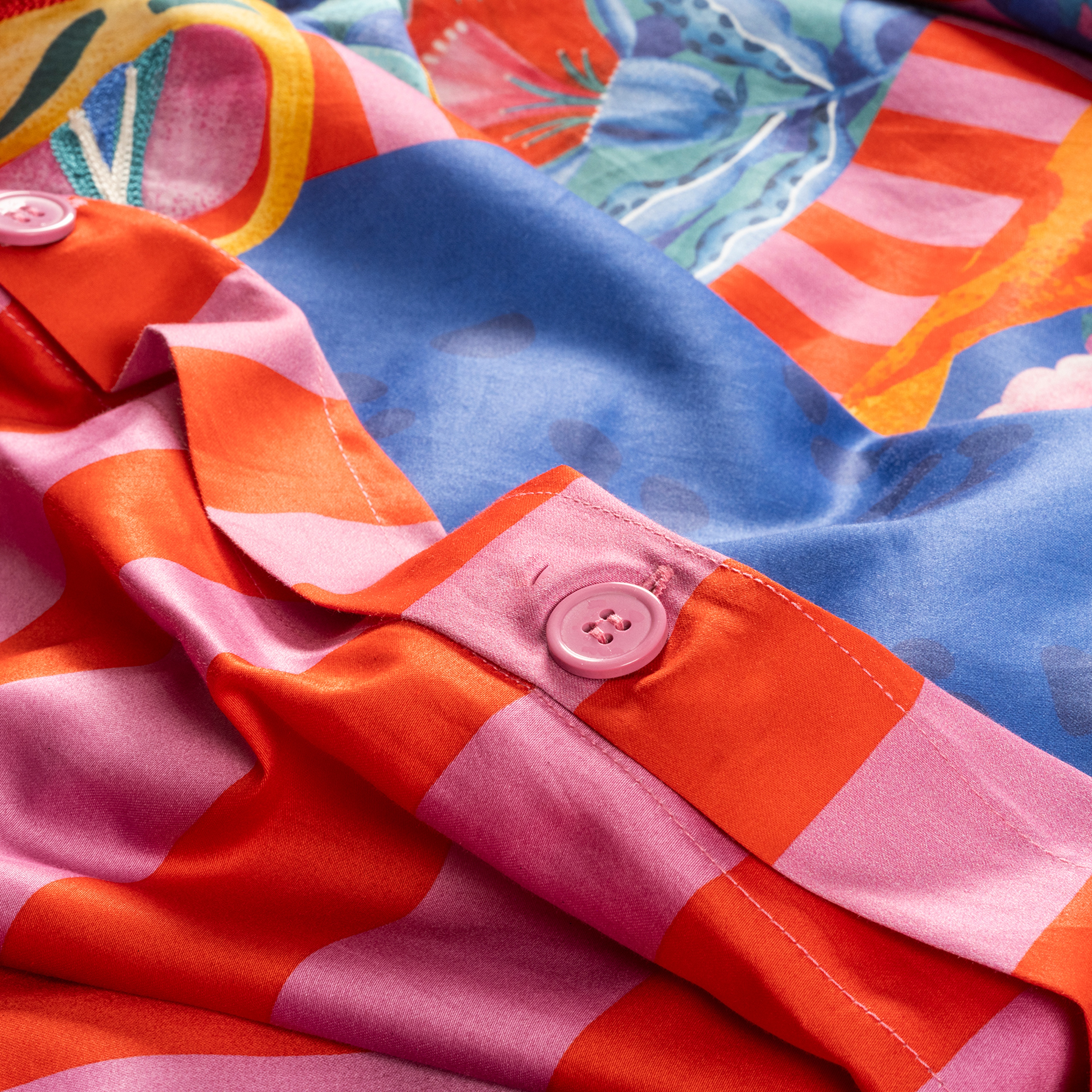 Lahor 300 Tc Pamuk Saten Nevresim Seti 200x220 Cm Mavi