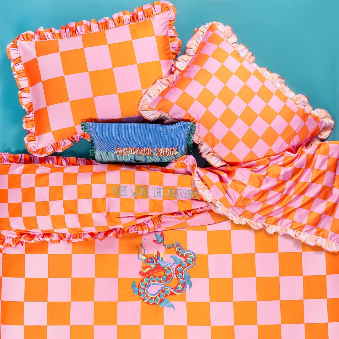 Lahor 300 Tc Pamuk Saten Nevresim Seti 260x220 Cm Pembe