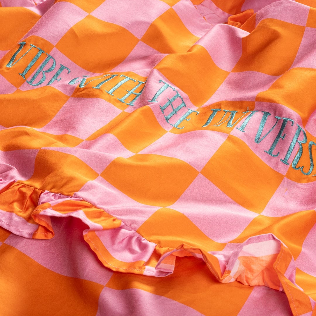 Lahor 300 Tc Pamuk Saten Nevresim Seti 260x220 Cm Pembe