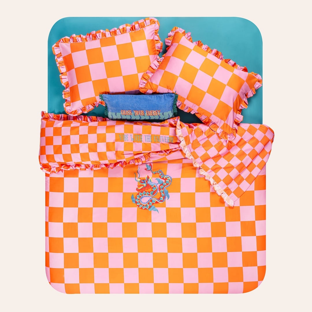 Lahor 300 Tc Pamuk Saten Nevresim Seti 260x220 Cm Pembe