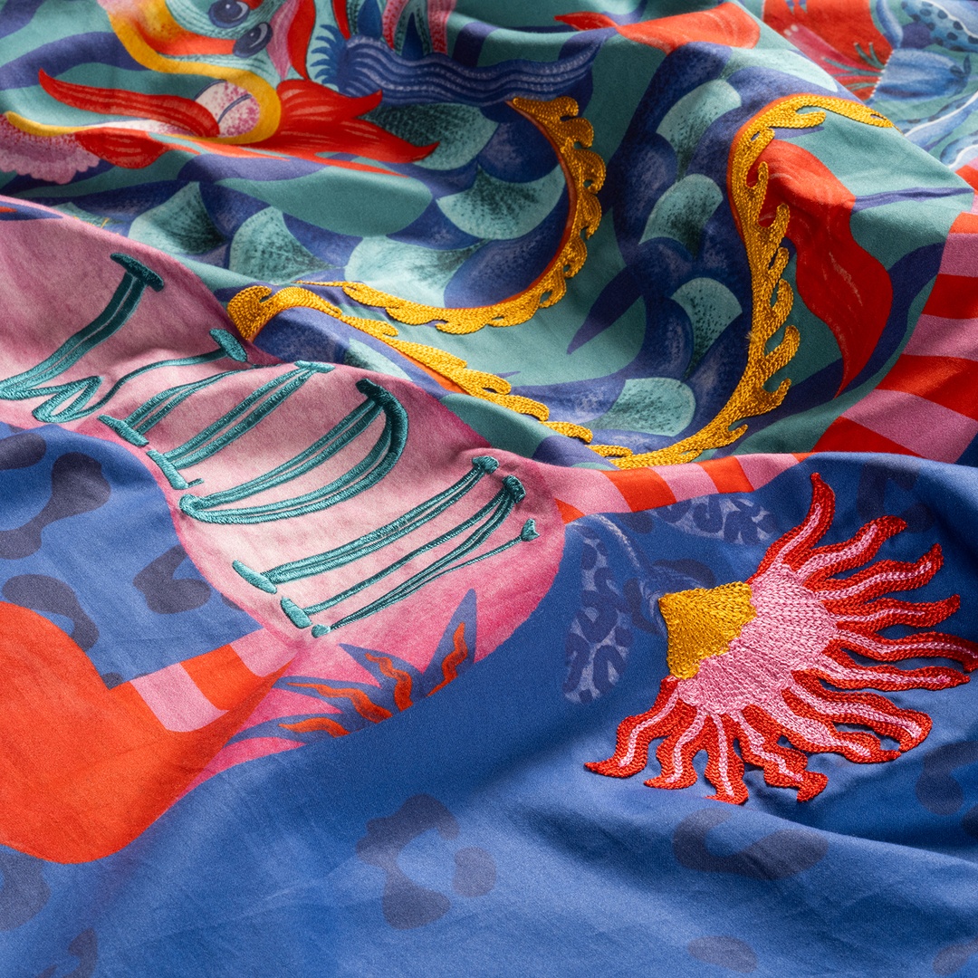 Lahor 300 Tc Pamuk Saten Nevresim Seti 240x220 Cm Mavi