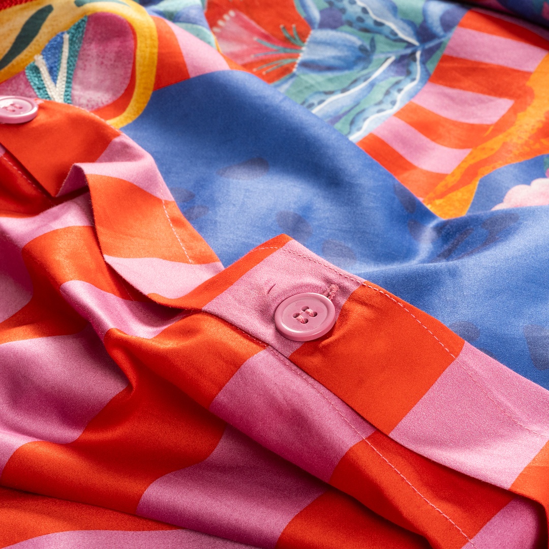 Lahor 300 Tc Pamuk Saten Nevresim Seti 240x220 Cm Mavi