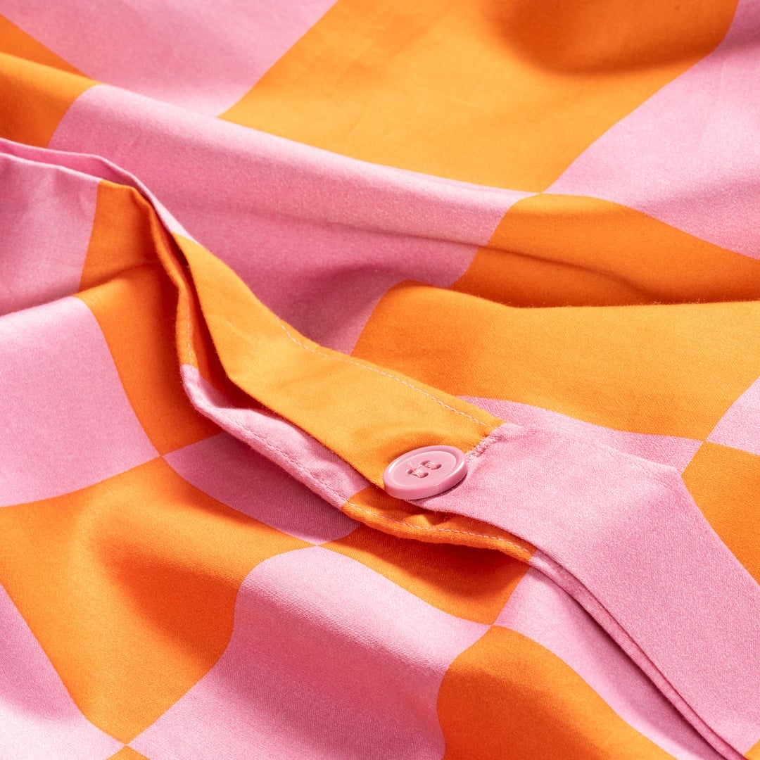 Lahor 300 Tc Pamuk Saten Nevresim Seti 240x220 Cm Pembe