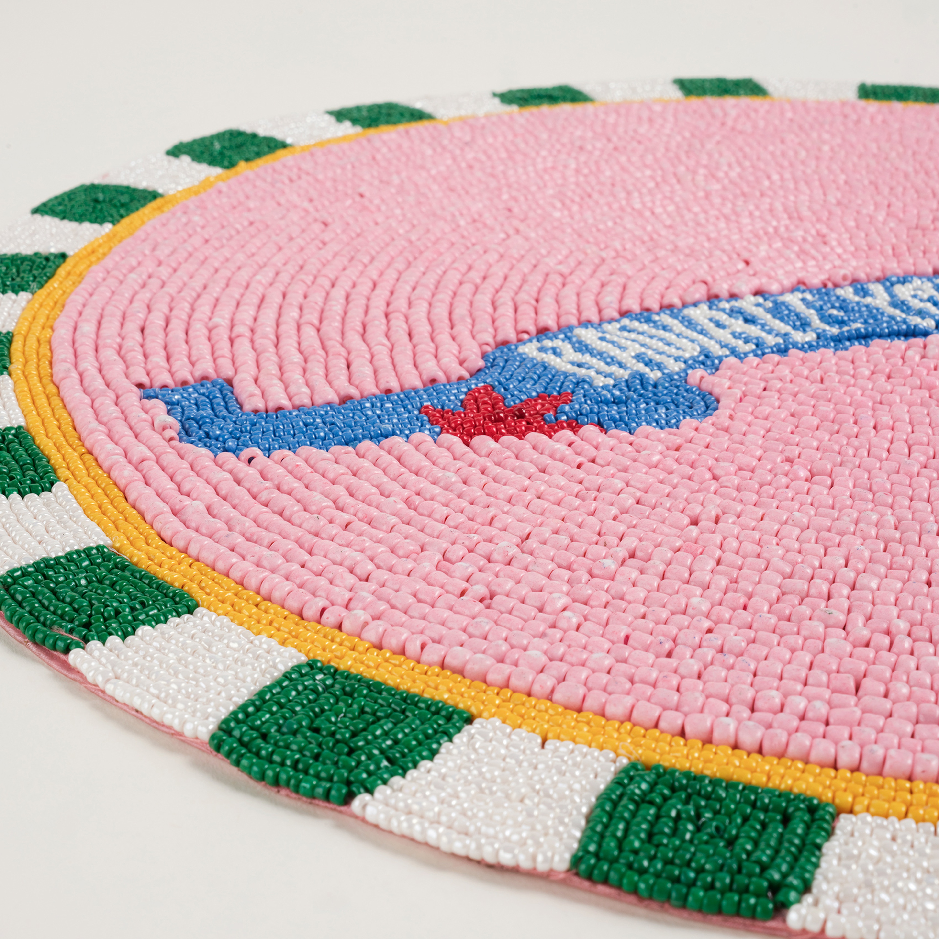 Dadrı Cam - Polyester Amerikan Servis 35 Cm Pembe