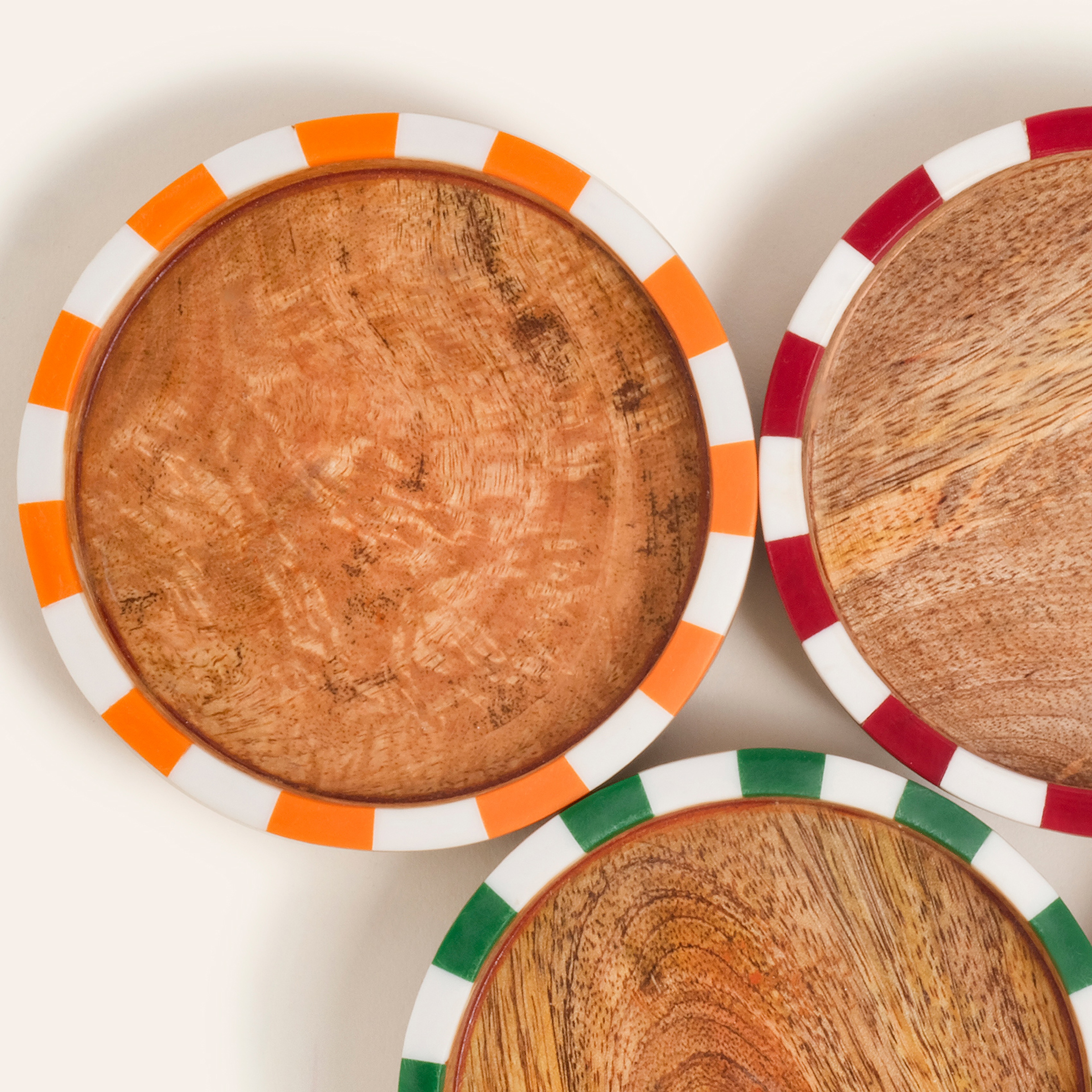 Nohar Mango Ağacı - Reçine Bardak Altlığı 11x11 Cm Renkli