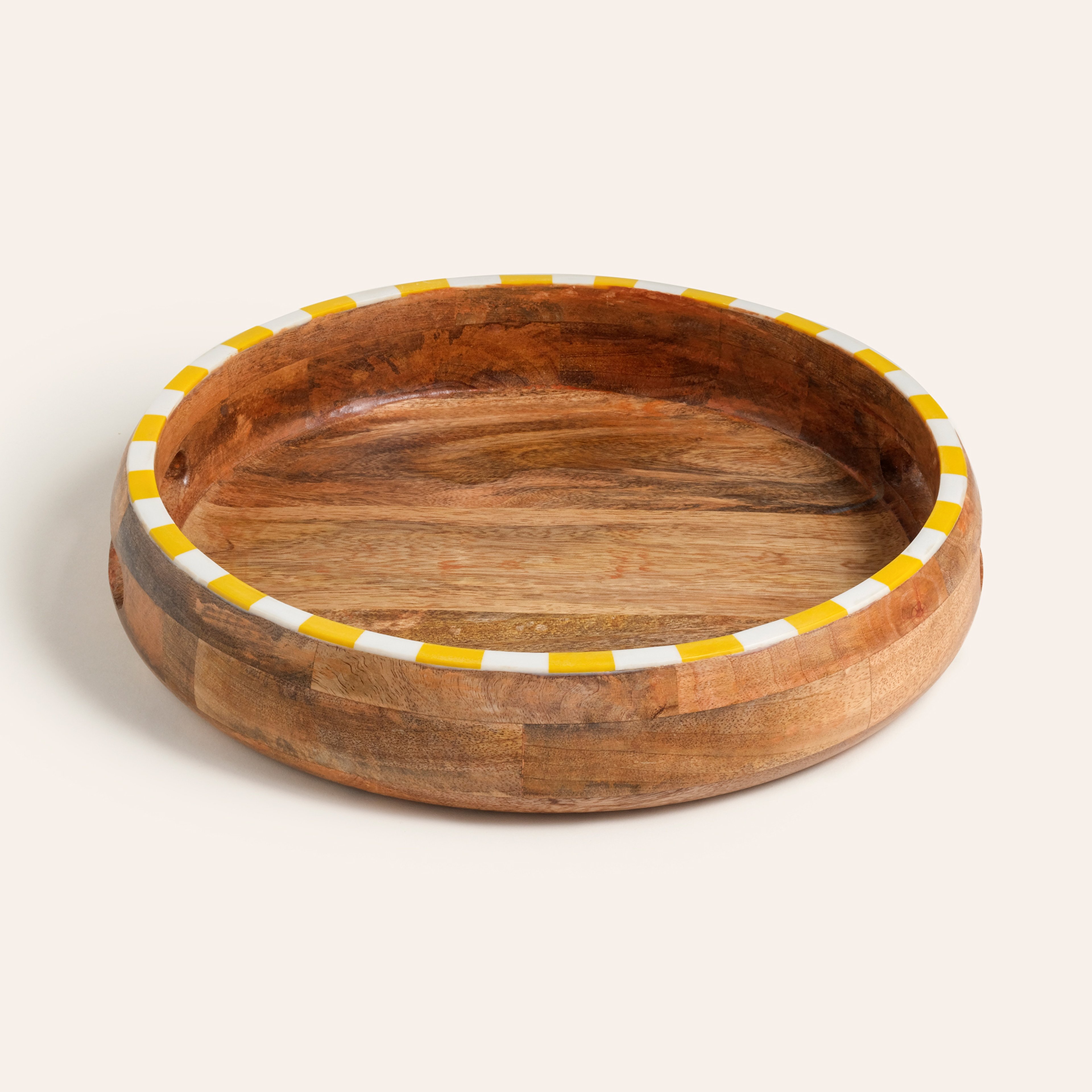 Nohar Mango Ağacı - Reçine Tepsi 35x35 Cm Sarı