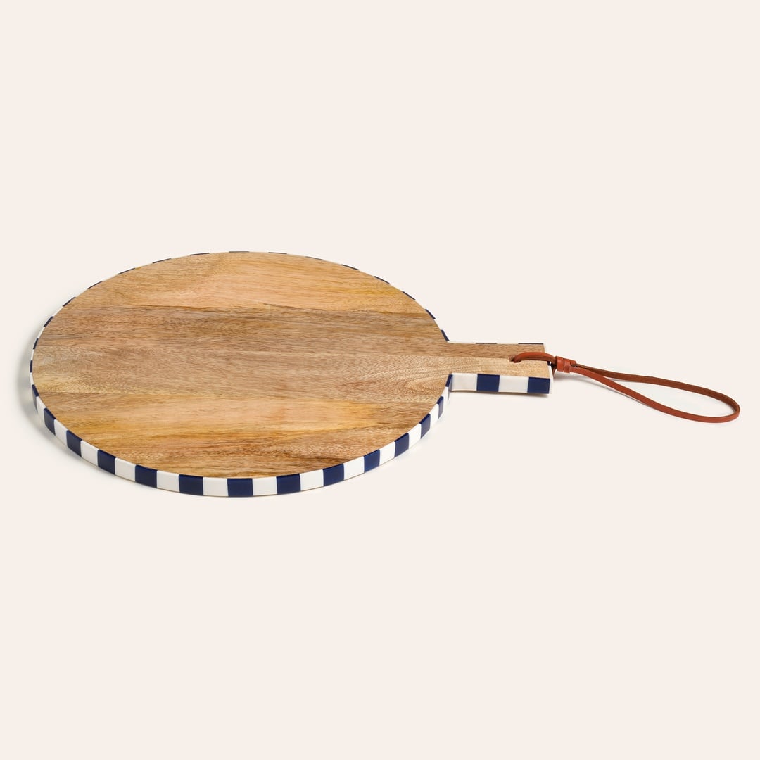 Nohar Mango Ağacı Sunum Tahtası 39x32x1 Cm Mavi