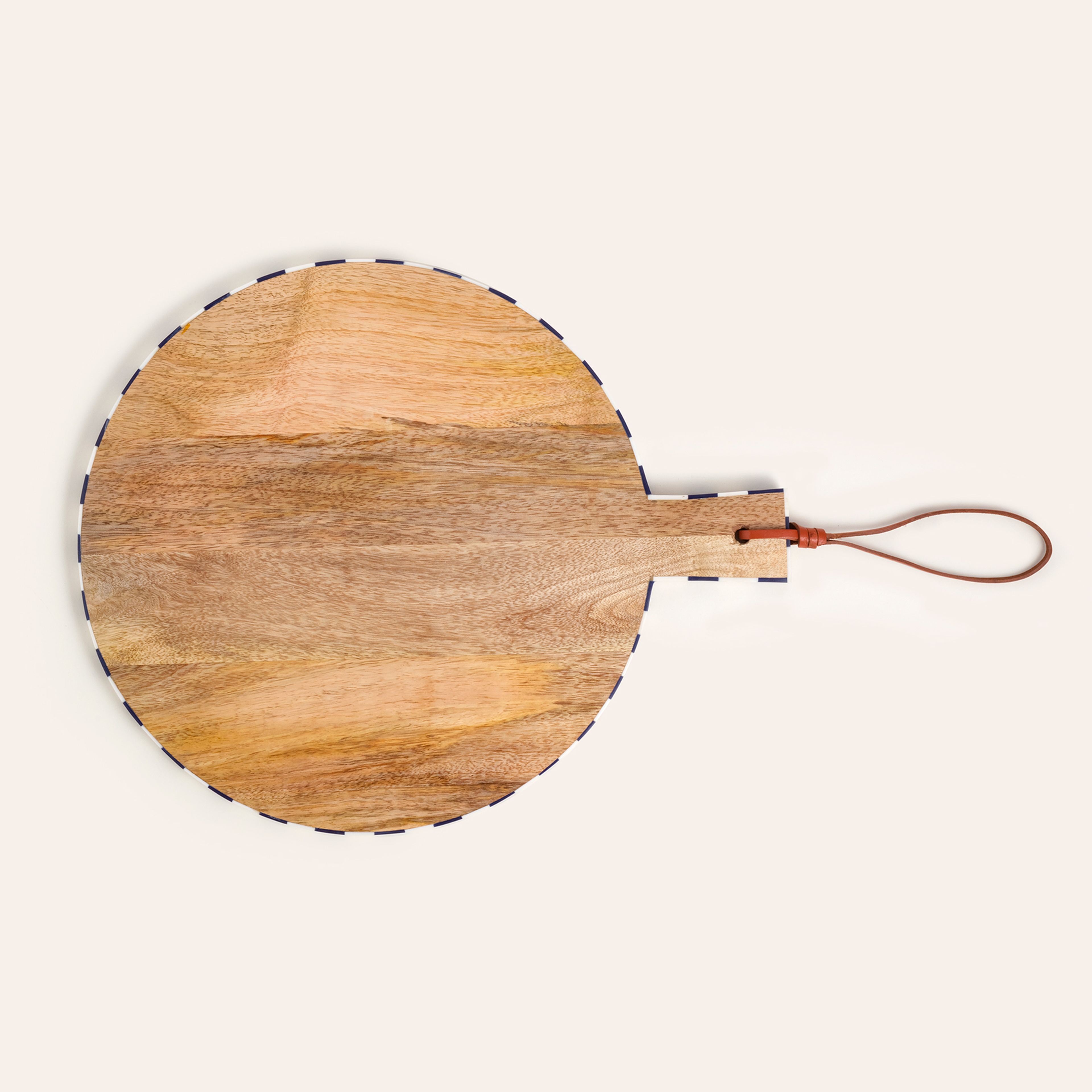 Nohar Mango Ağacı Sunum Tahtası 39x32x1 Cm Mavi