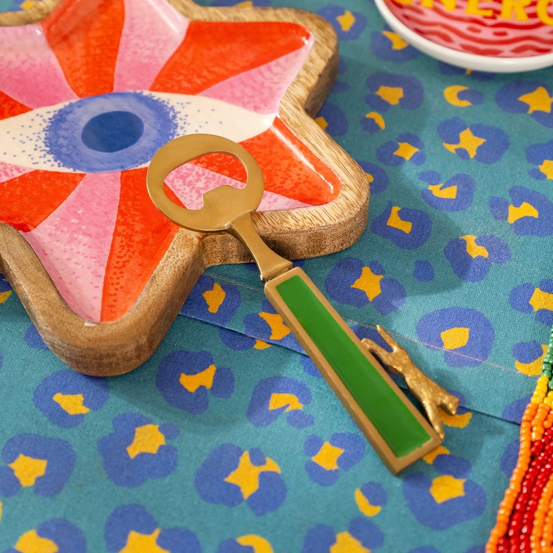 Rampur Çelik - Pirinç Dekoratif Obje 3x16x1 Cm Altın-yeşil