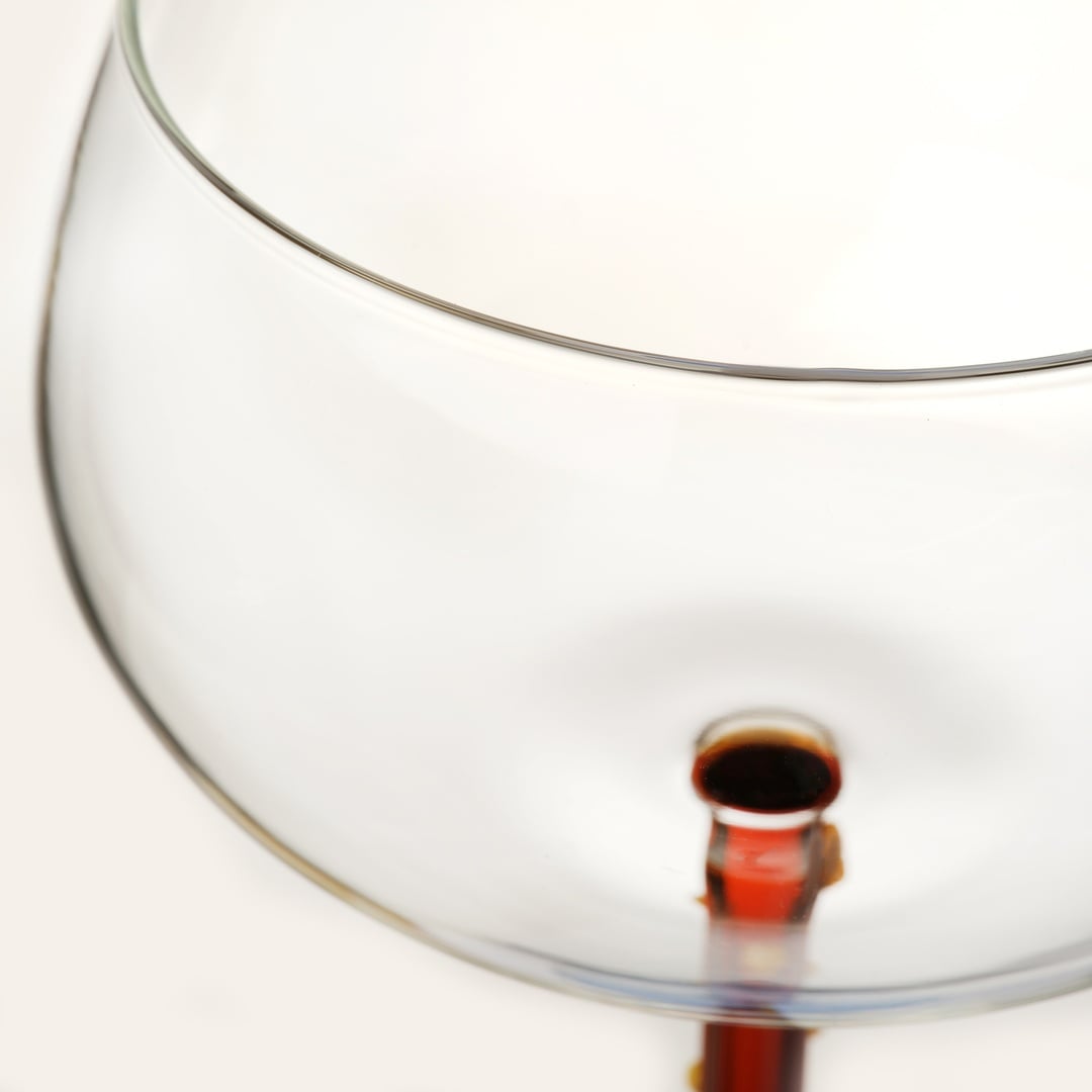 Henan Borosilikat Cam Kadeh 370 Ml Şeffaf - Mavi