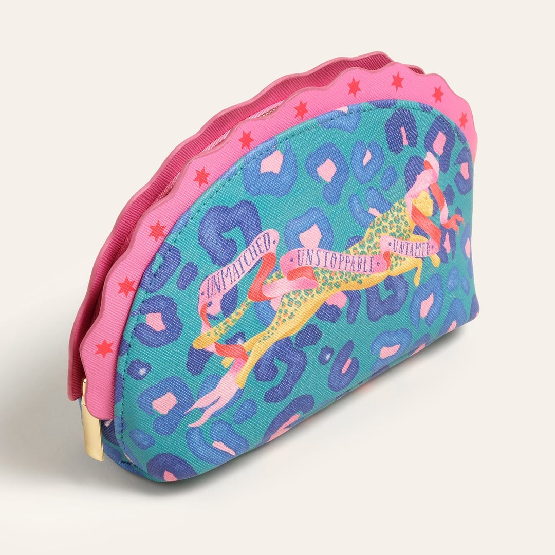 Meılın Pvc Makyaj Çantası 20.5x7x12 Cm Koyu Yeşil