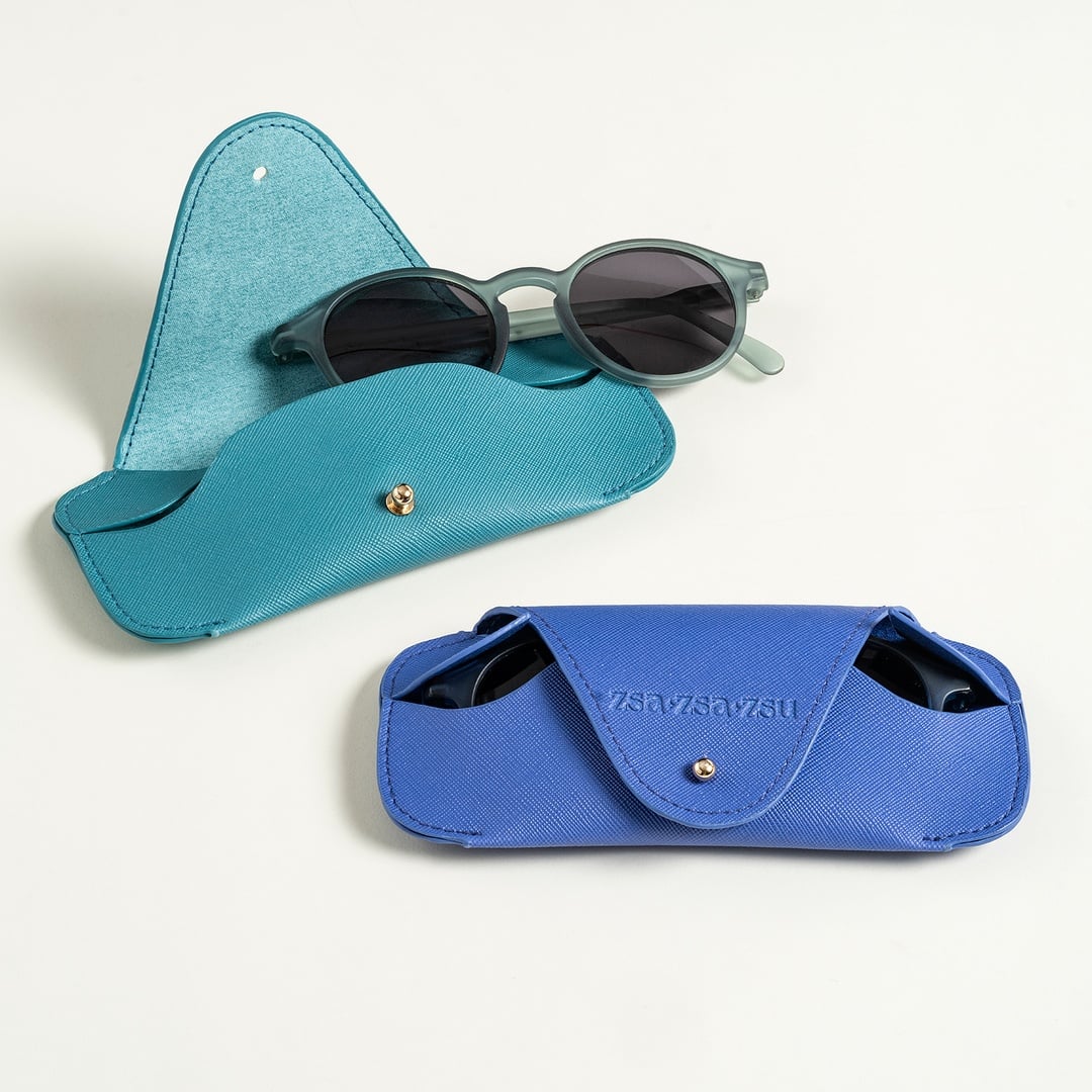 Meılın Pvc Gözlük Kutusu 7.5x7.5x16.5 Cm Koyu Mavi