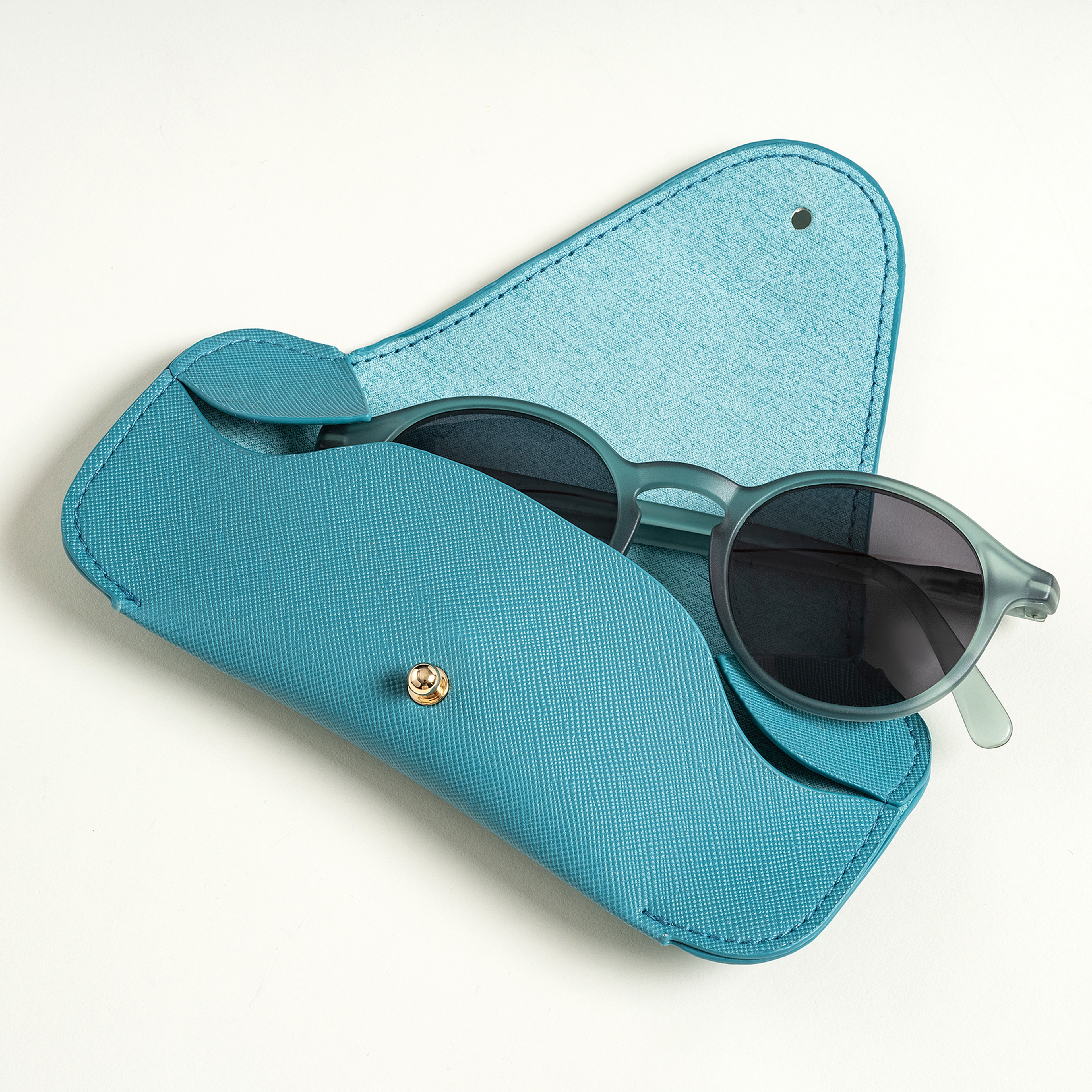 Meılın Pvc Gözlük Kutusu 7.5x7.5x16.5 Cm Koyu Mavi