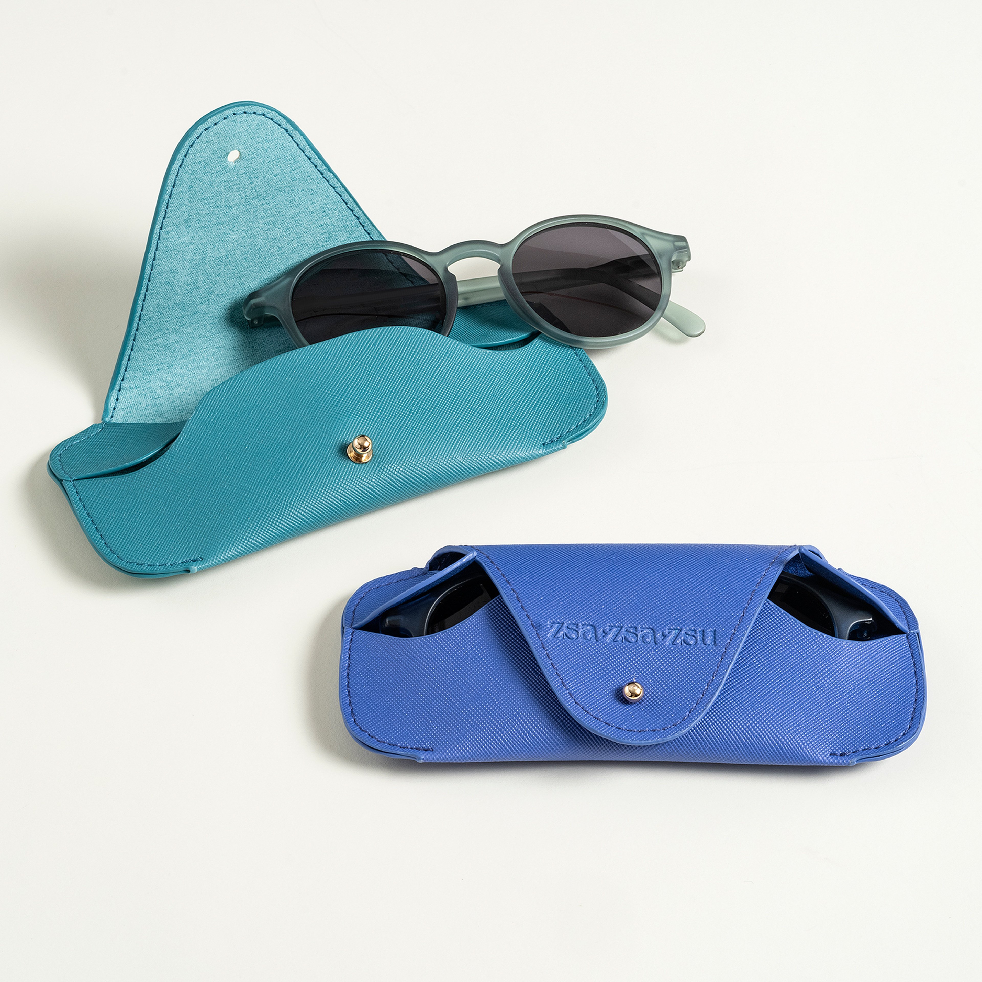 Meılın Pvc Gözlük Kutusu 7.5x7.5x16.5 Cm Koyu Yeşil