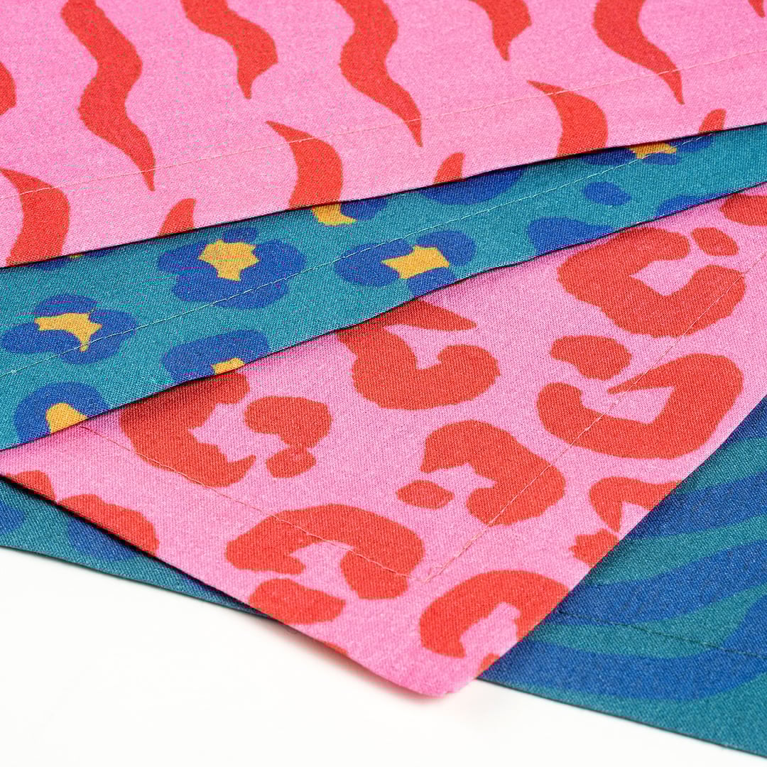 Nilüfer Dijital Baskılı Pamuk Peçete Seti 25x25 Cm Renkli