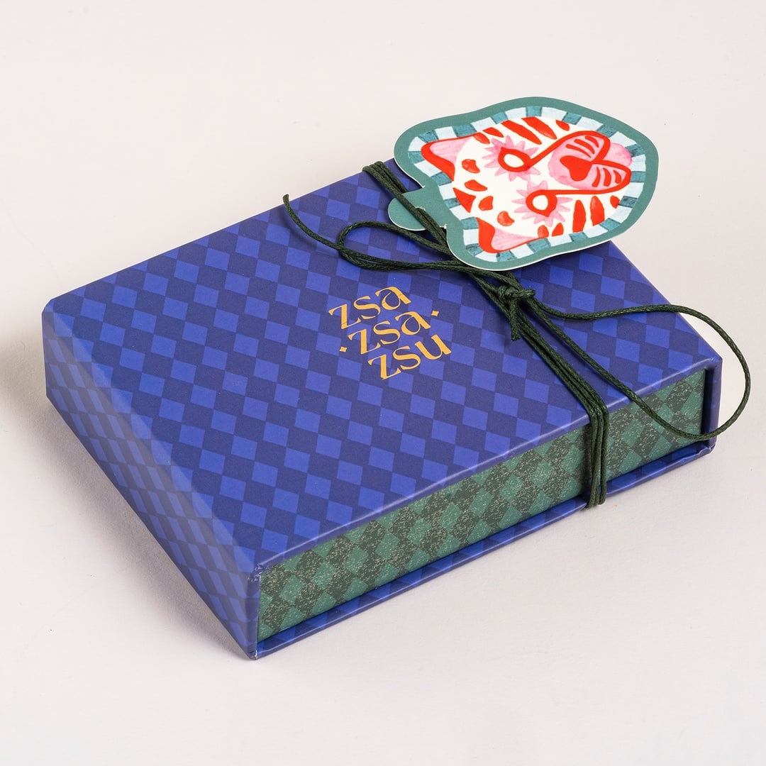 Dadrı Broş 6x5.5 Cm Kırmızı - Yeşil