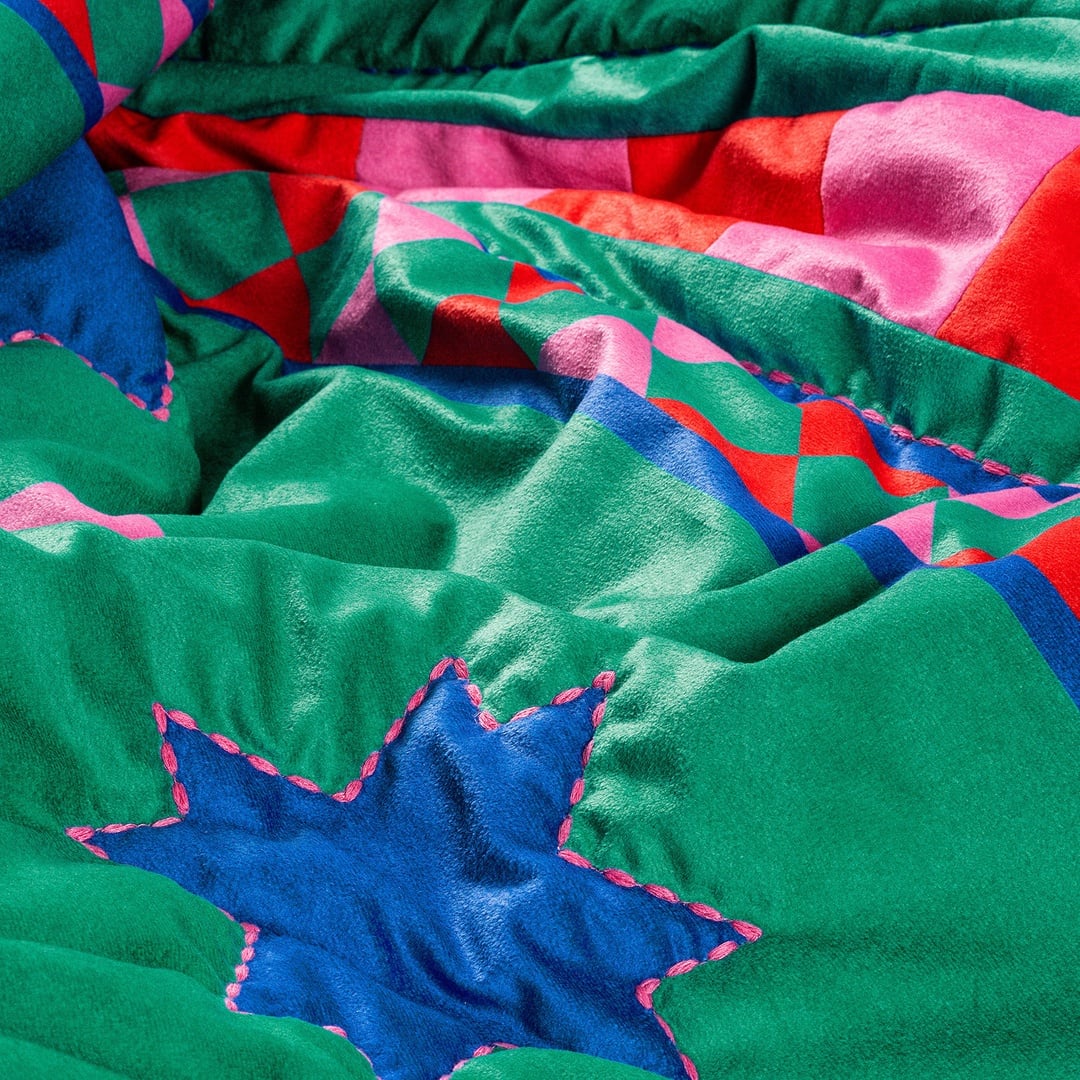 Hansı Kapitoneli Yatak Örtüsü Seti 240x260 Cm Yeşil