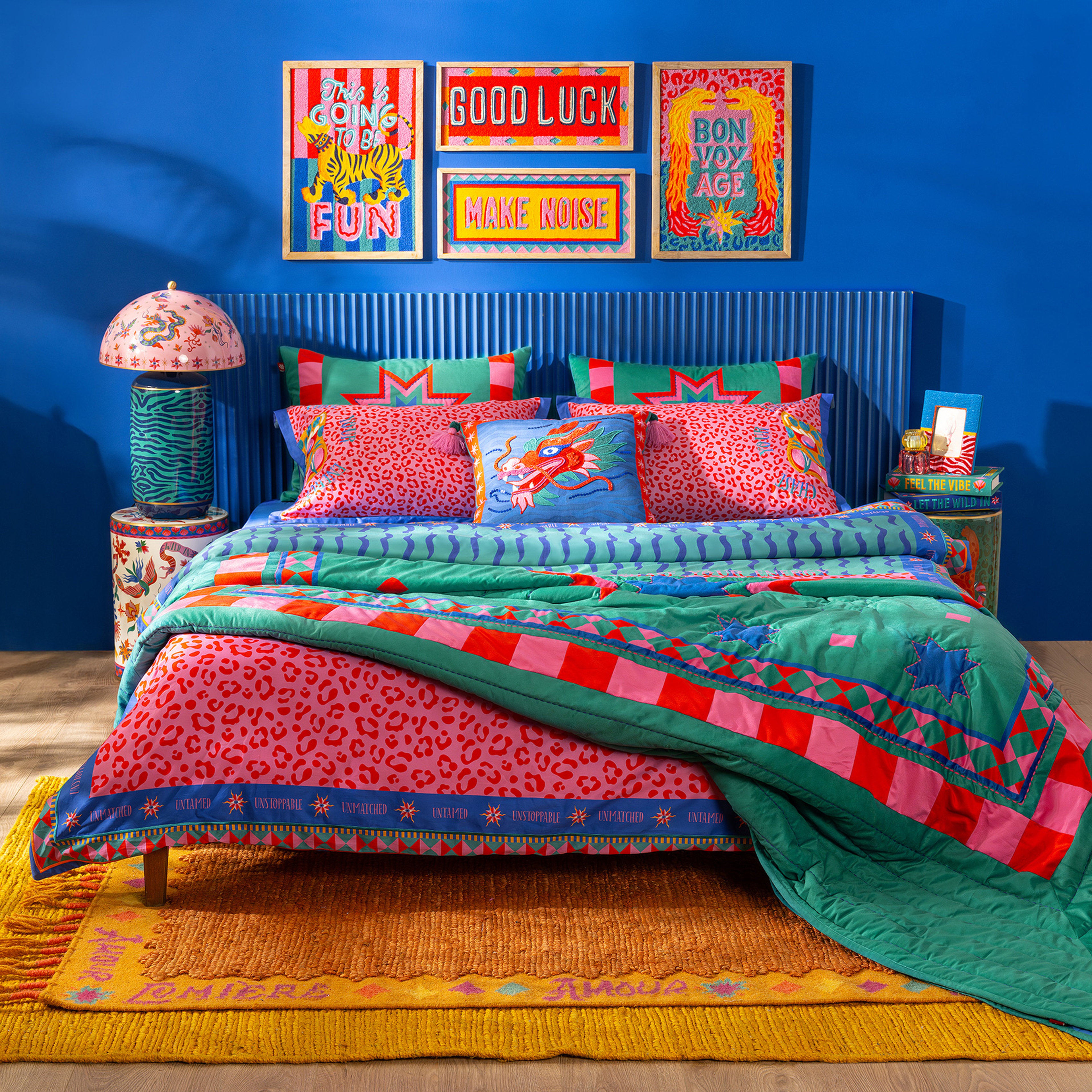 Hansı Kapitoneli Yatak Örtüsü Seti 240x260 Cm Yeşil