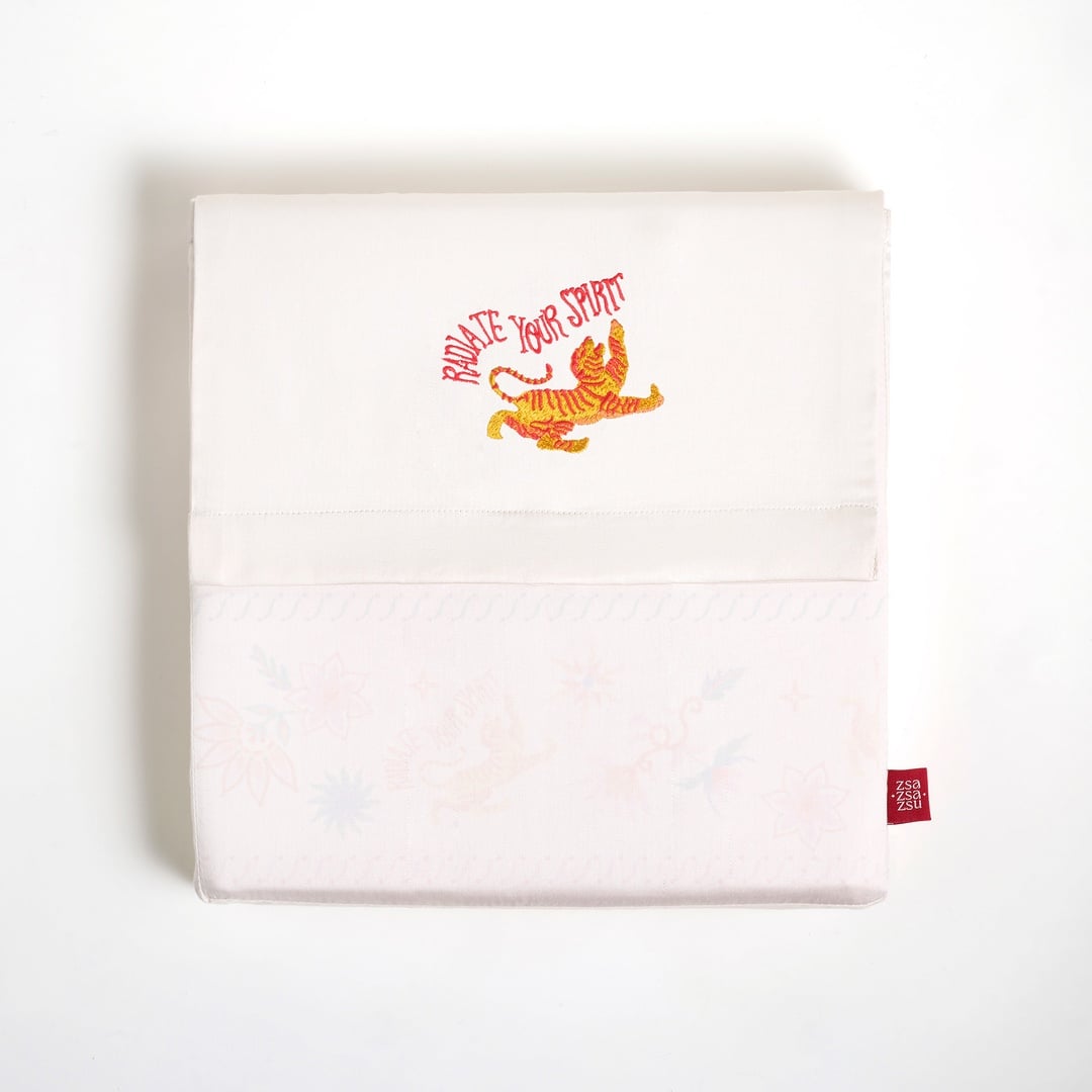 Kadmos 200 Tc Nakışlı Bambu Nevresim Takımı 160x220 Cm Ekru