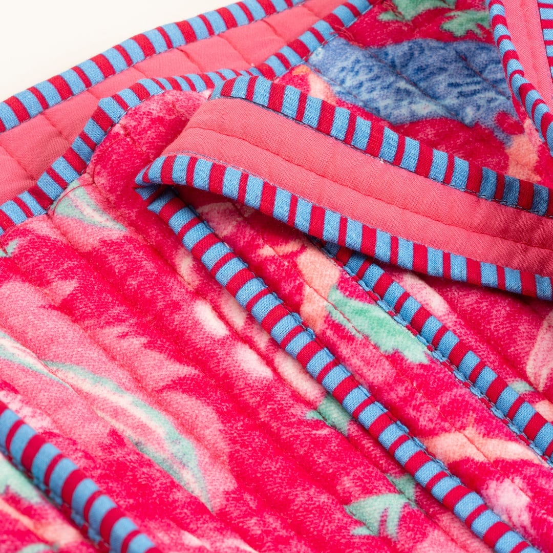 Rajpath Baskılı Pamuk Çanta - Kırmızı