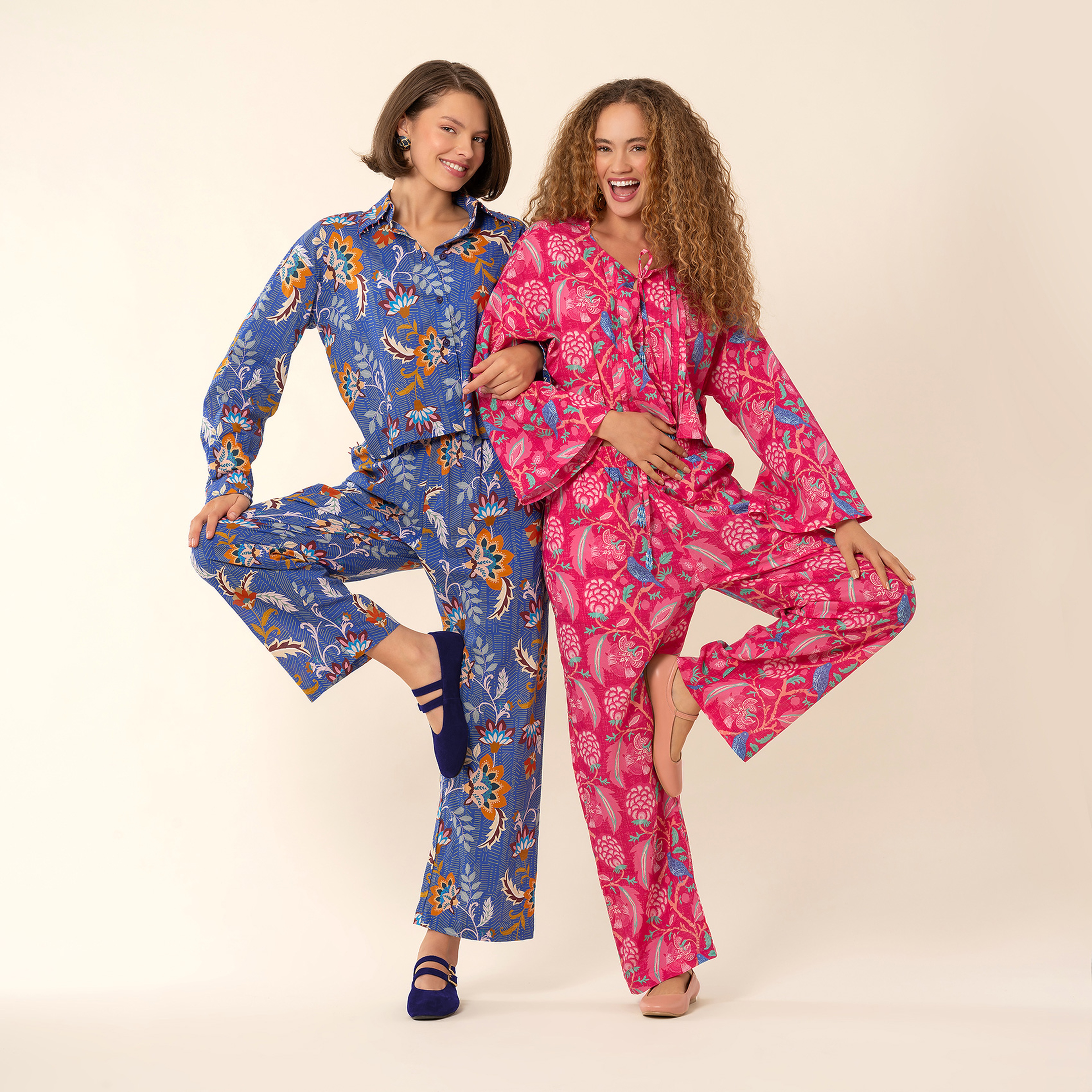 Rajpath Baskılı Pantolon - Koyu Mavi