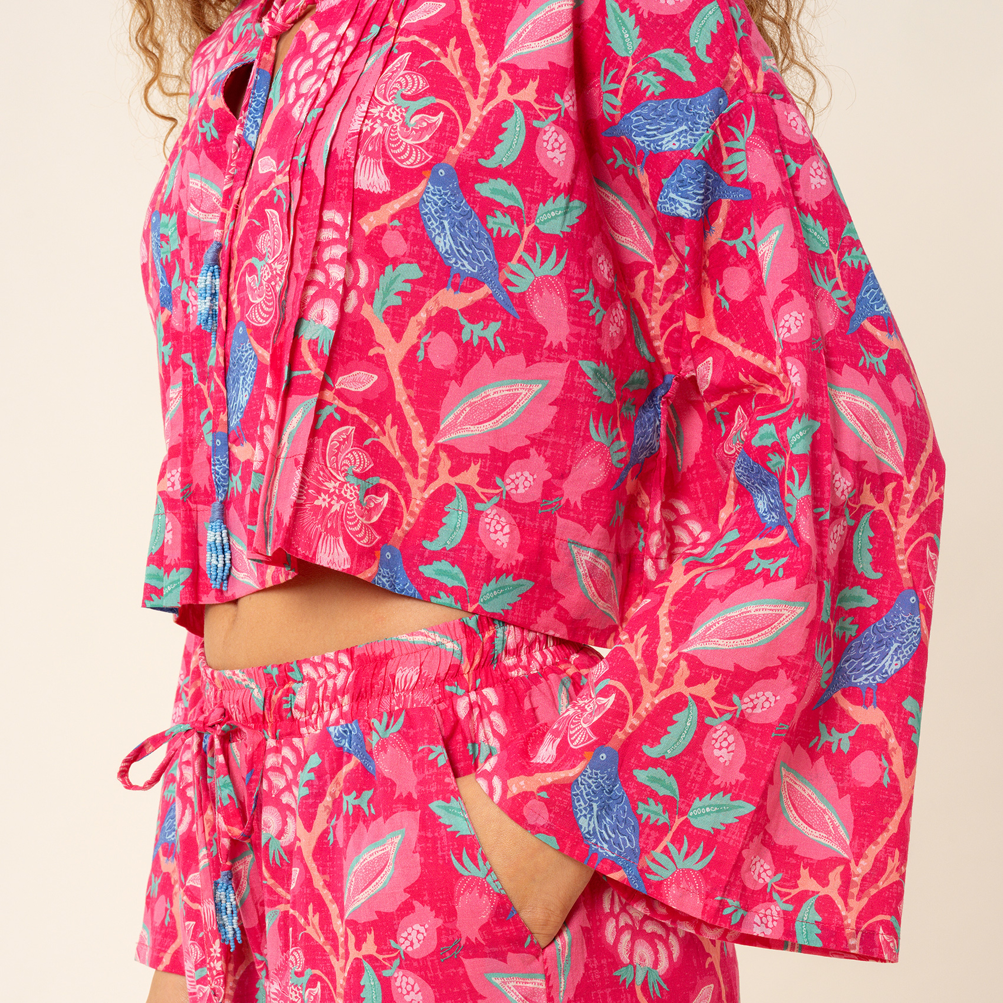 Rajpath Baskılı Gömlek - Kırmızı