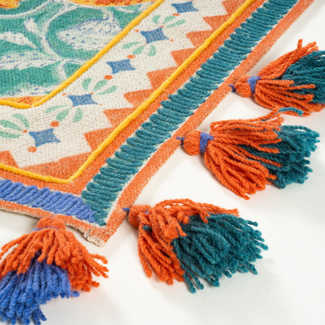 Rajna Pamuk Kilim 120x180 Cm Yeşil