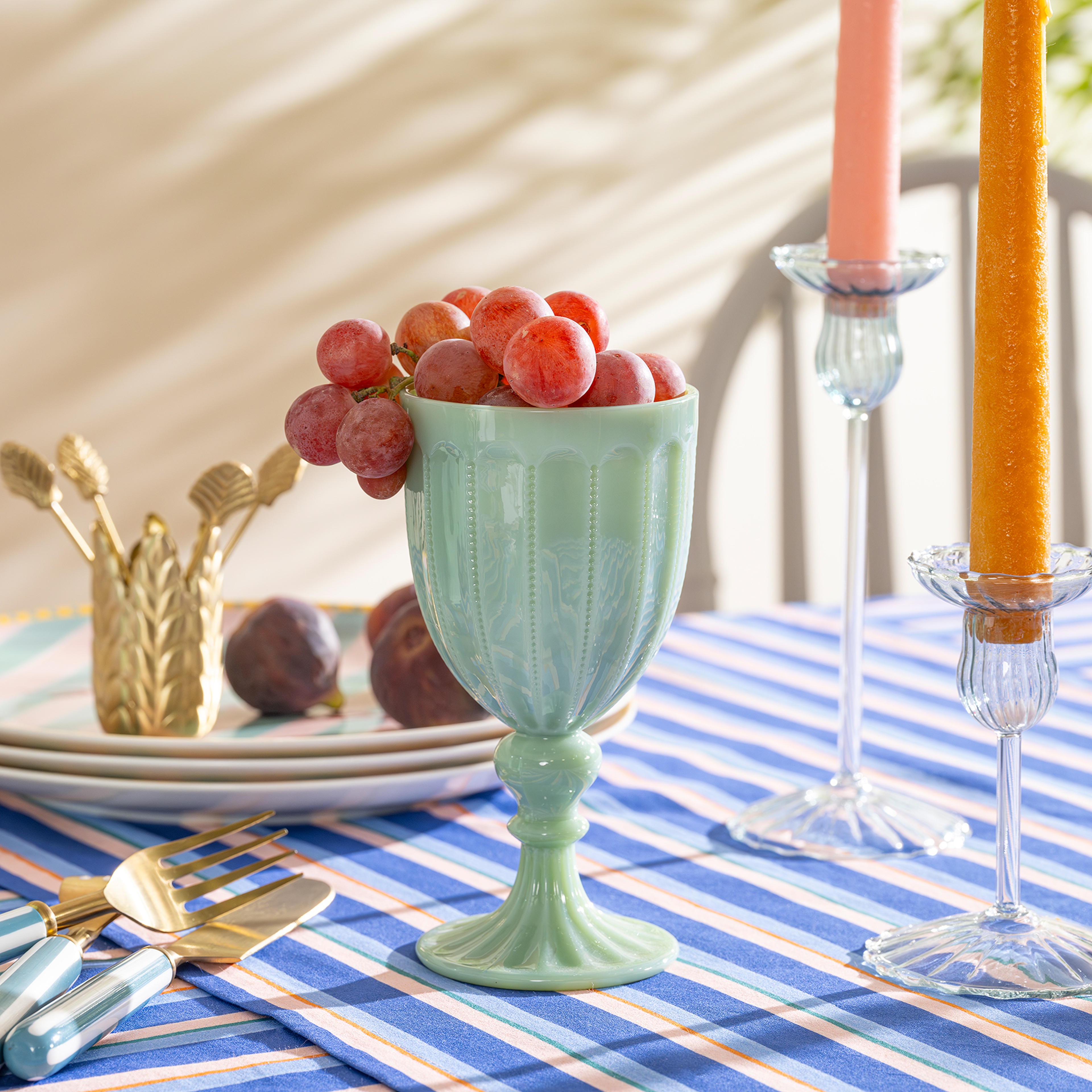 Henan Cam Kadeh 280 Ml Yeşil