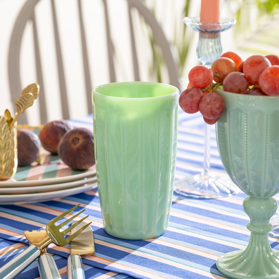 Henan Cam Meşrubat Bardağı 350 Ml Yeşil