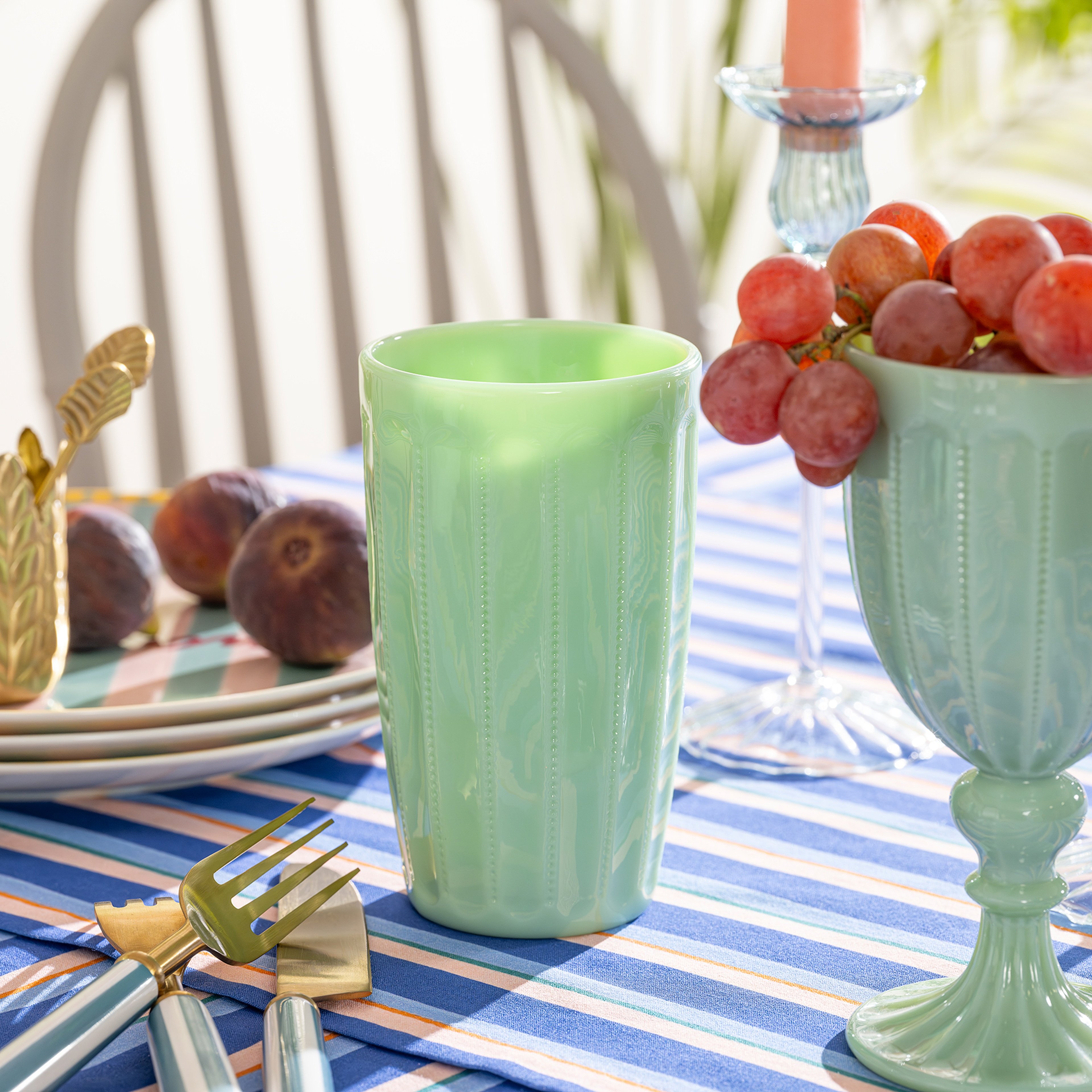 Henan Cam Meşrubat Bardağı 350 Ml Yeşil