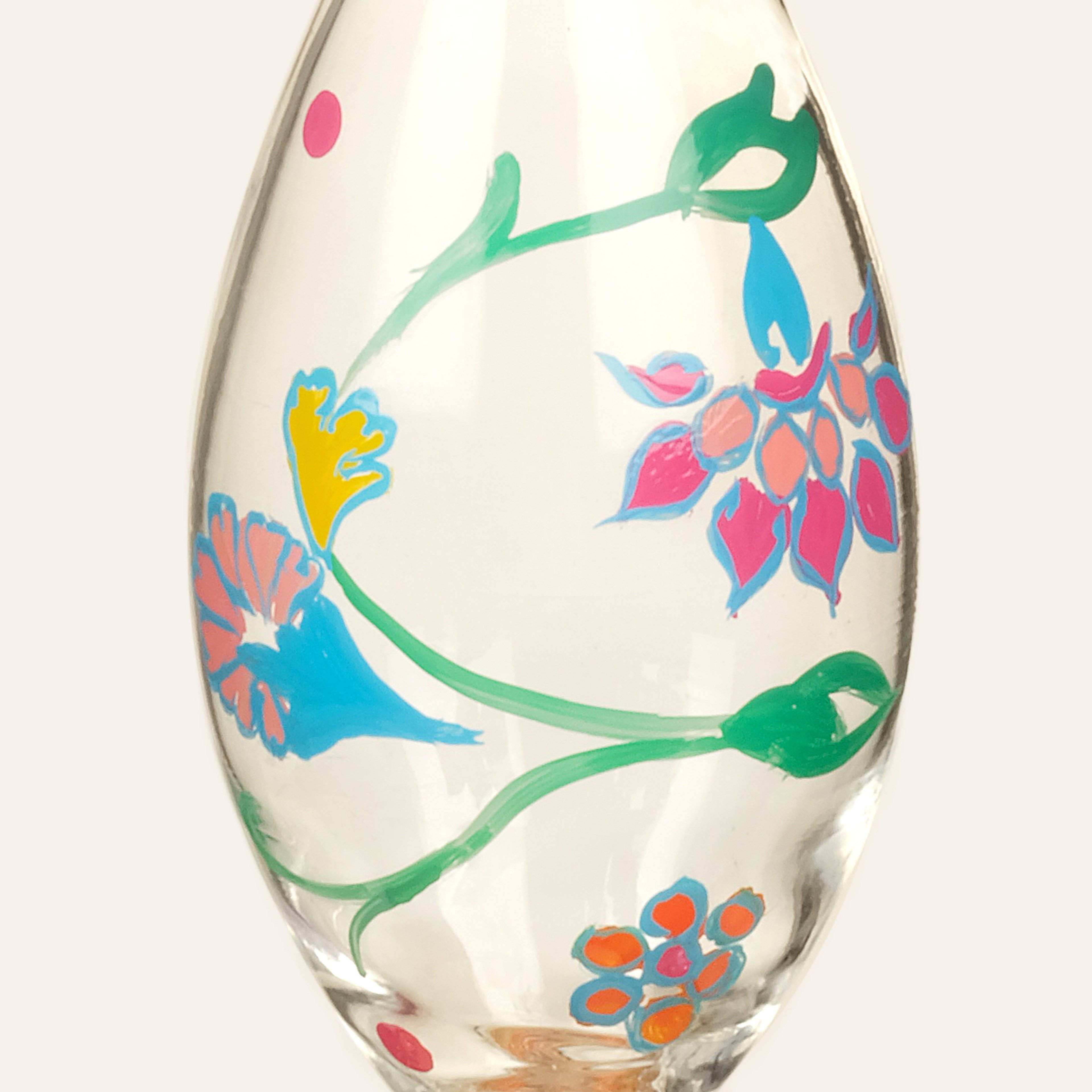 Henan Sarı Borosilikat Cam Şamdan 18 Cm