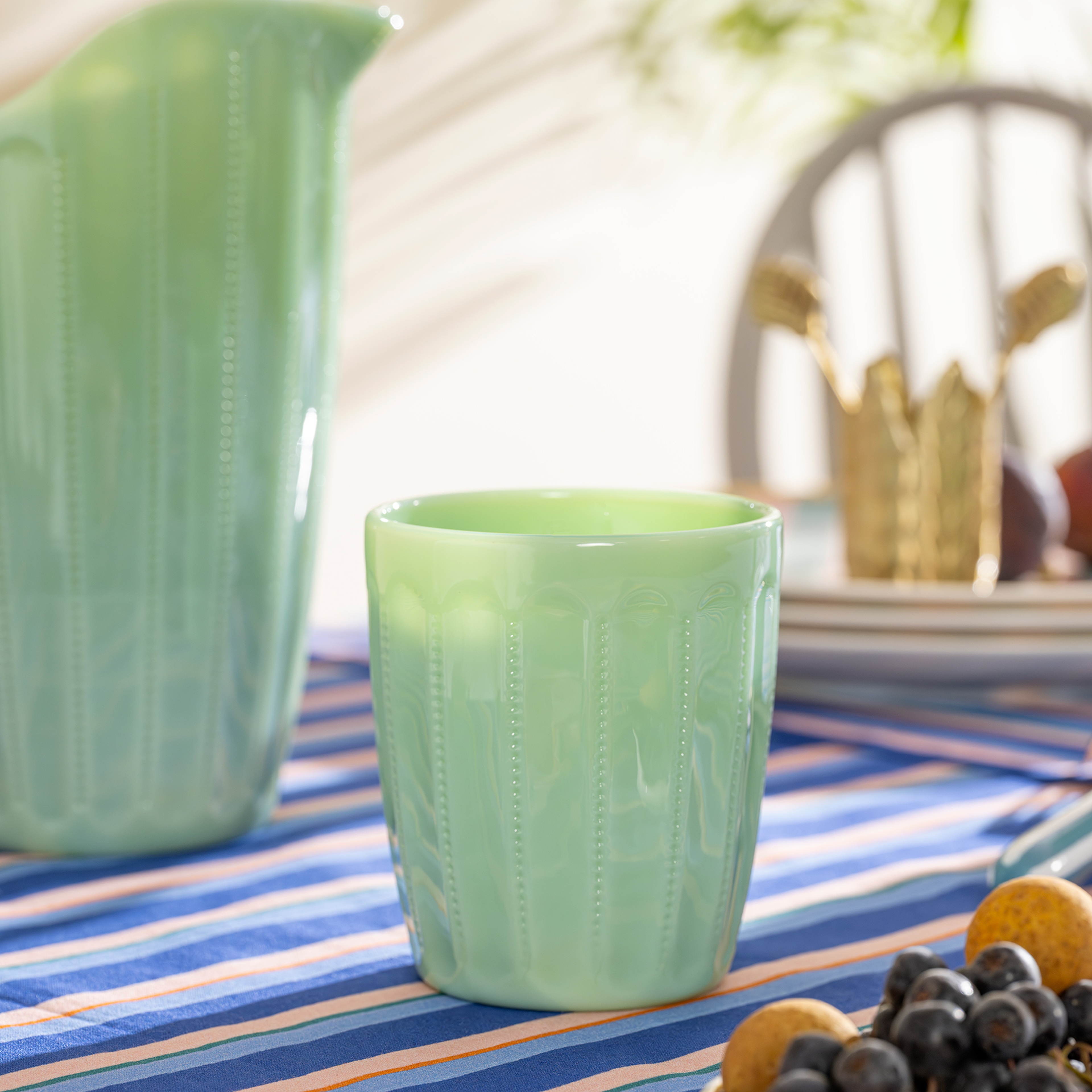 Henan Cam Su Bardağı 250 Ml Yeşil