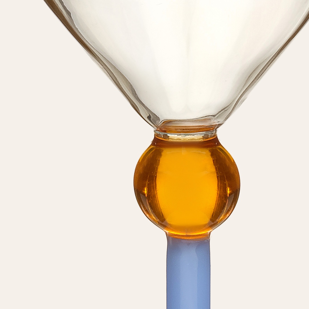 Henan Borosilikat Cam Kadeh 180 Ml Şeffaf - Yeşil