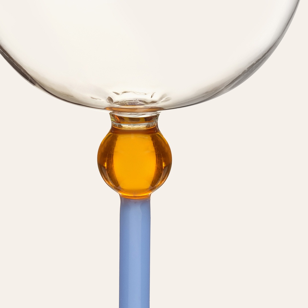 Henan Borosilikat Cam Kadeh 450 Ml Şeffaf - Yeşil